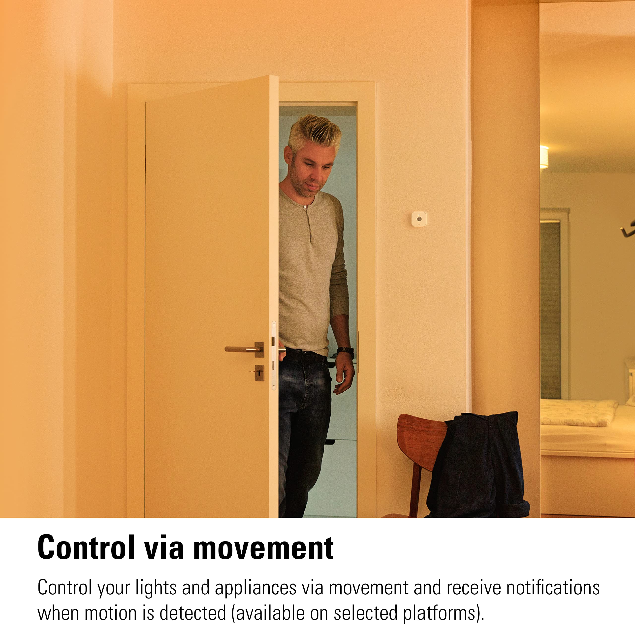 Eve Motion (Matter) - Smart motion sensor with light sensor, IPX3 water resistance, automatic activation of lights and devices, Thread - Image 5