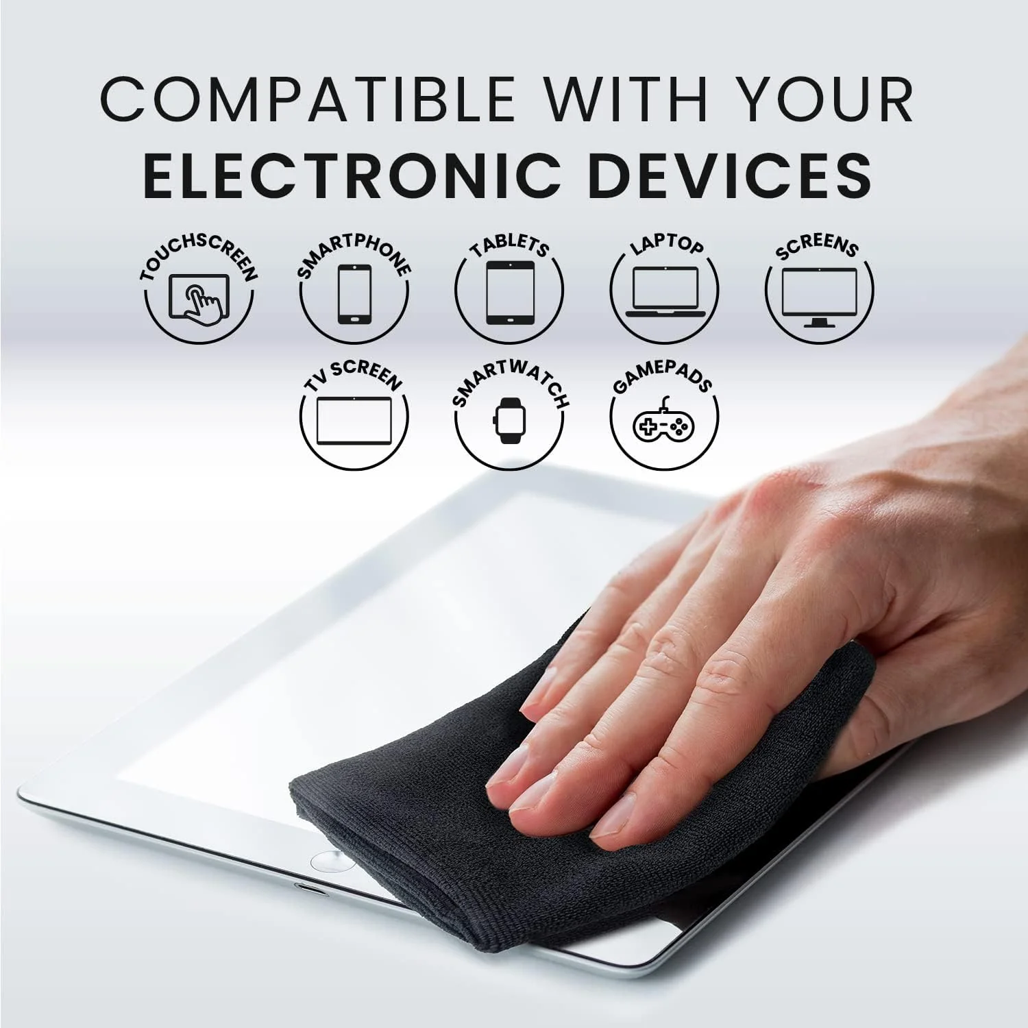 EVEO Electronic Wipes Screen Cleaner-TV Screen Cleaner Wipes, Computer Screen Cleaner, Laptop Screen Cleaner, ipad & Monitor Cleaner, TV Cleaner Screen Cleaning Wipes - [90 Wipes + Microfiber Cloth ] 3 pack (90 wipes) - Image 6