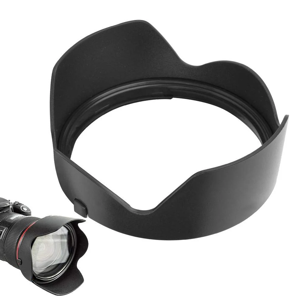 EW-88C Lens Hood, Camera Lens Sunshade Rainproof Cover Replacement for Canon EF24-70mm 24-70 II 82mm Lens