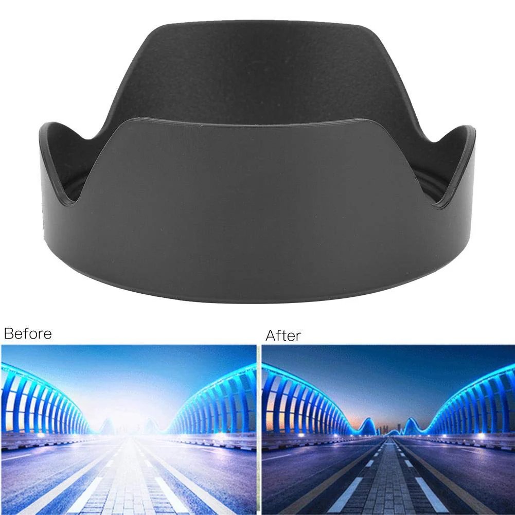 EW-88C Lens Hood, Camera Lens Sunshade Rainproof Cover Replacement for Canon EF24-70mm 24-70 II 82mm Lens - Image 2