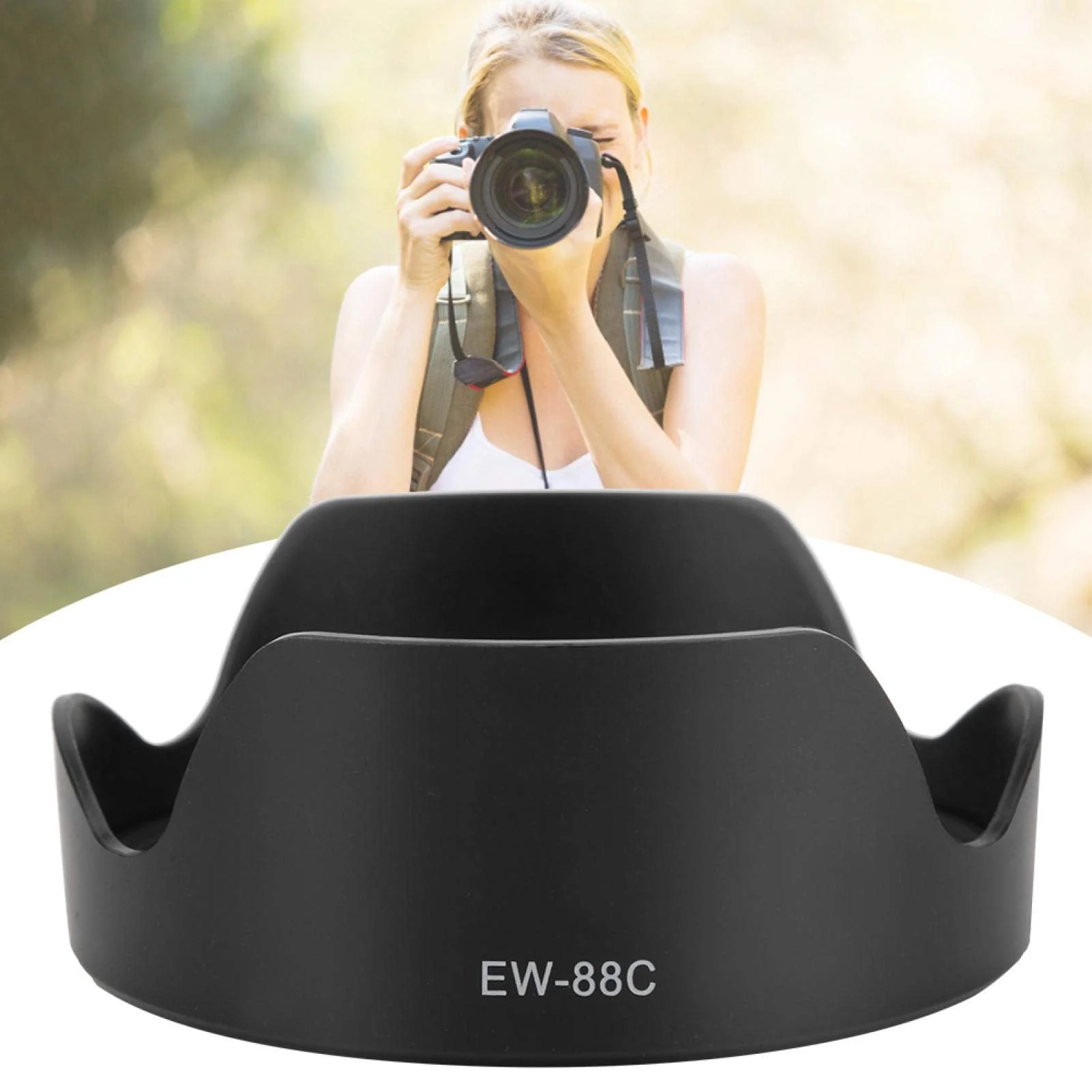 EW-88C Lens Hood, Camera Plastic Lens Hood for EF 24-70mm F2.8 L II USM Lens - Image 3