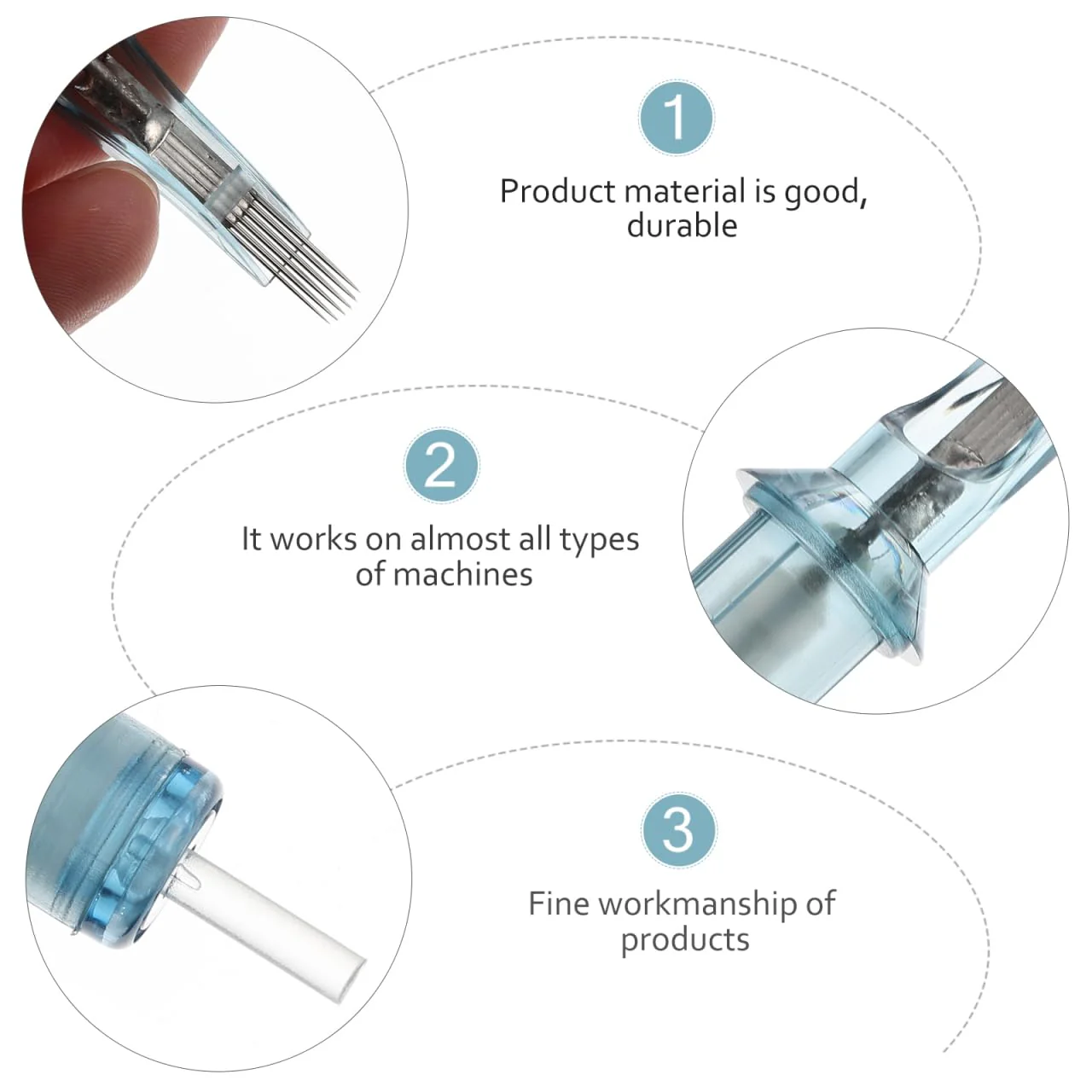 EXCEART Pack of 10 Disposable 15 RM Sterilised Packaging Suitable for Eyebrows, Lips and Small Design - Image 6