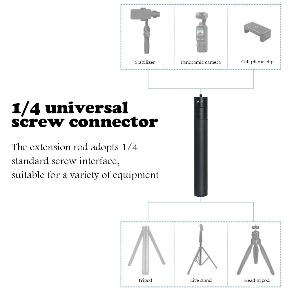 Extendable Selfie Stick Universal Invisible Selfie Stick Lightweight 19cm/7.48in to 73cm/28.74in Smartphone Gimbal Extension Pole for Camera Video Smartphone Travel - Image 4