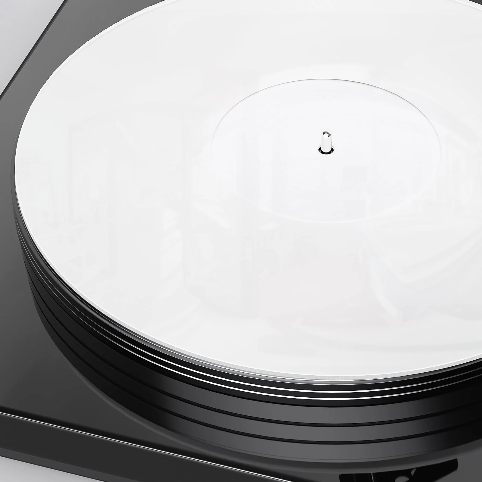 Facmogu 3mm White Acrylic Turntable Slipmat, 12In Vinyl Record Player Mats, Antistatic & Anti Vibration Record Platter Slip-Mat, Phonograph LP Record Mat, Reduce Noise & Tighter Bass Quality Slipmat - Image 2