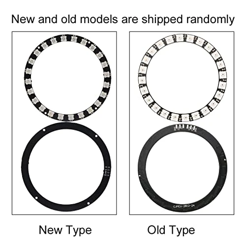 Fafeicy 24-Bit WS2812 5050 RGB LED Ring Lamp Light, with Integrated Drivers 5Vdc, 7cm Inner Diameter, 8.5cm Outer Diameter (1) - Image 2