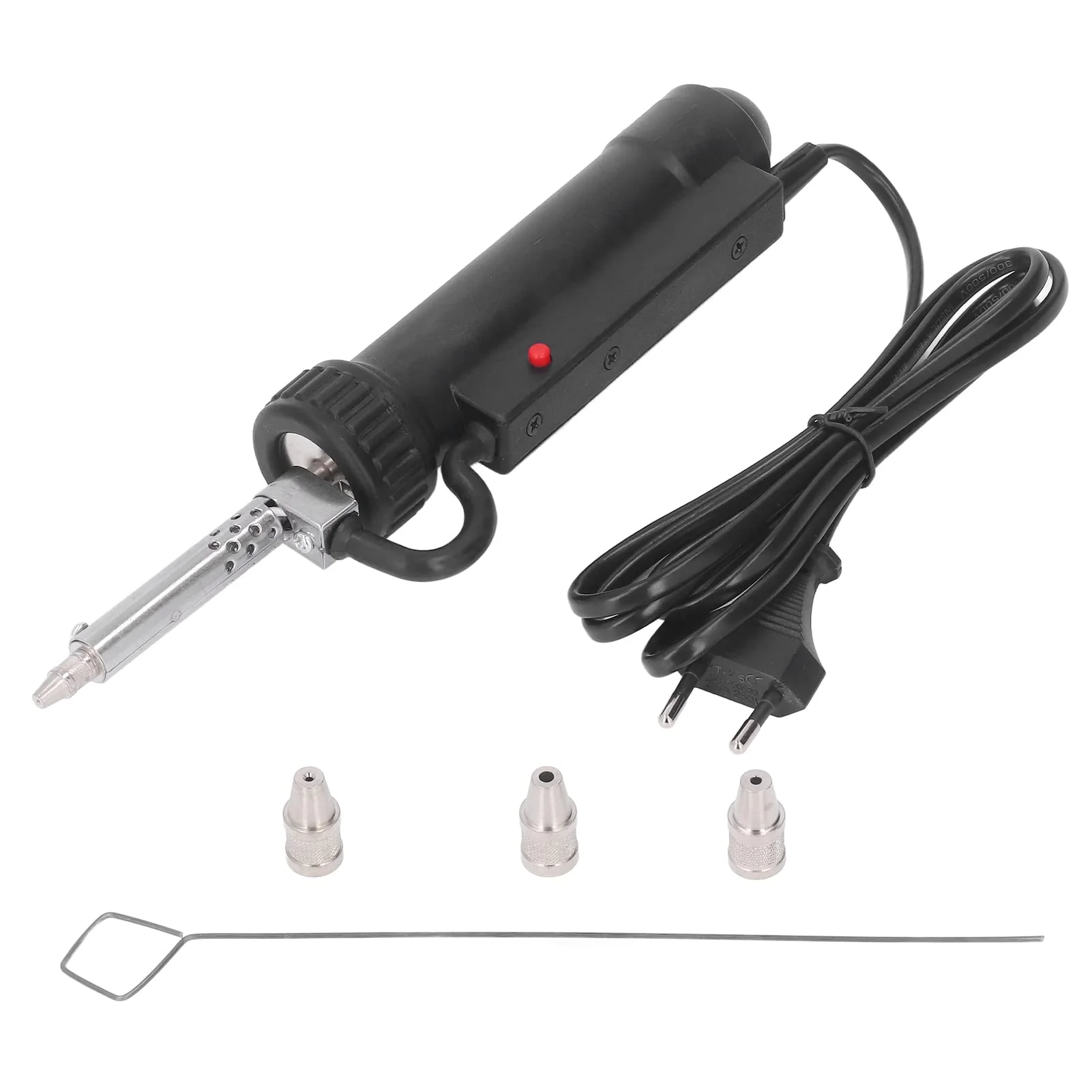 Fafeicy Mini Type BBT680 Electric Desoldering Pump, Solder Sucker ABS Stainless Steel Automatic Portable Solder Removal Tool for Electronic Products, EU Plug 220V
