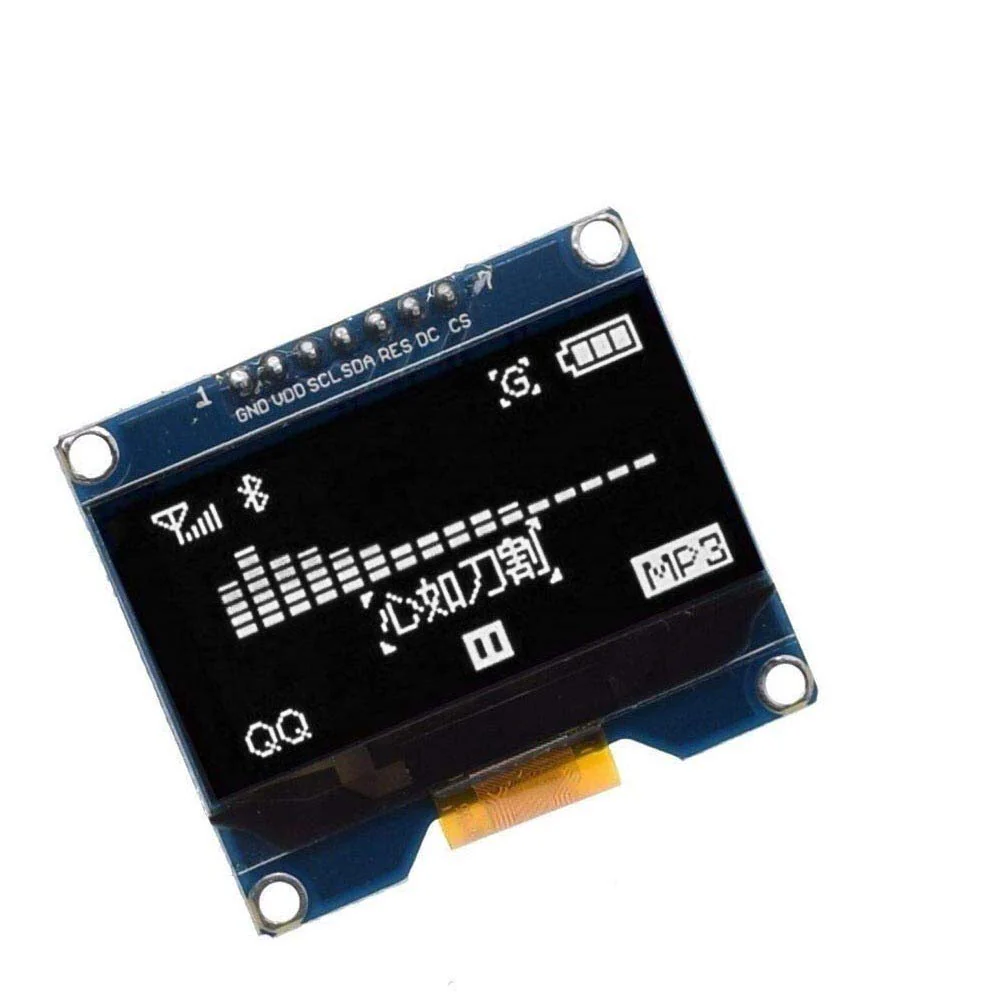 Fasizi 1.54 Inch OLED Display Module 128 x 64 SPI IIC Interface OLED Screen Board 3.3-5 V UART White Writing - Image 2