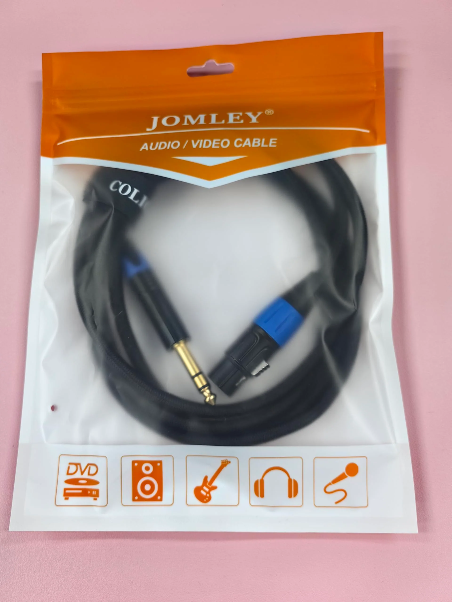 Female XLR to 1/4 inch (6.35mm) TRS Balanced Microphone Cable, Nylon Braid 3-Pin XLR Female to Quarter inch TRS Male Interconnect Patch Cable - 10ft 10ft(3m) - Image 8