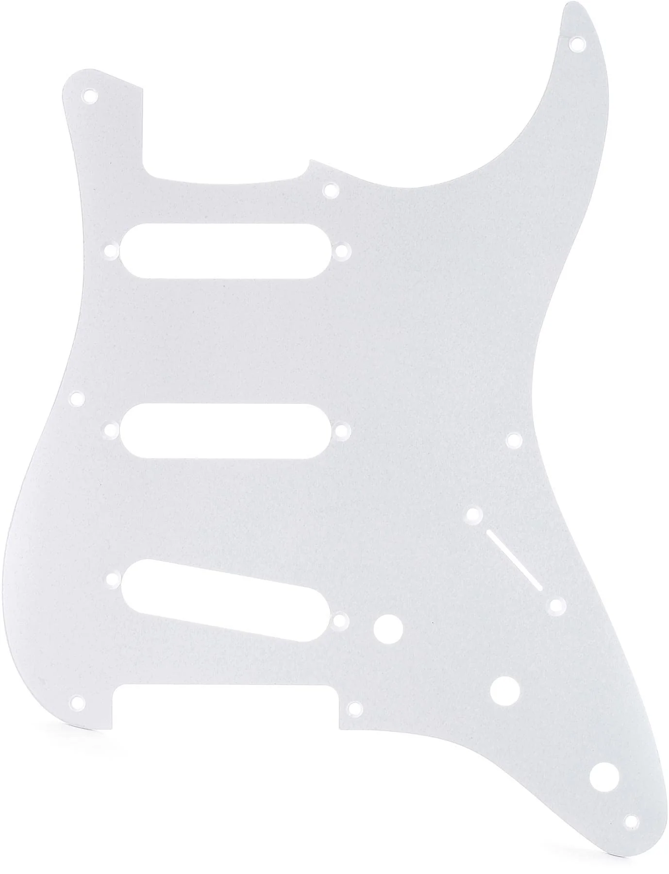 Fender 57 Stratocaster (8-Hole) 1-Ply Pick Guard for 3 Single-Coil Pickups - White Gold Andonized Right Hand Modern Pickguard