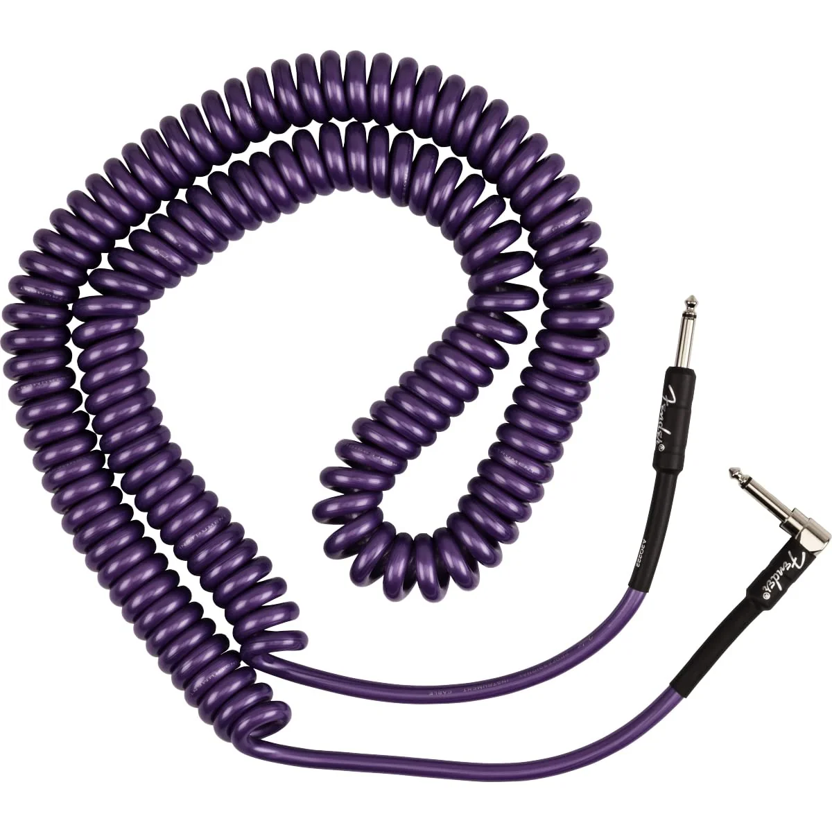 Fender J Mascis Dinosaur Jr Coiled Instrument Cable, Purple, 30ft - Image 3