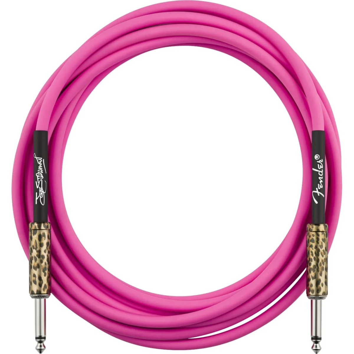 Fender Joe Strummer 13' Instrument Cable, Stocking Stuffers, Pink Leopard