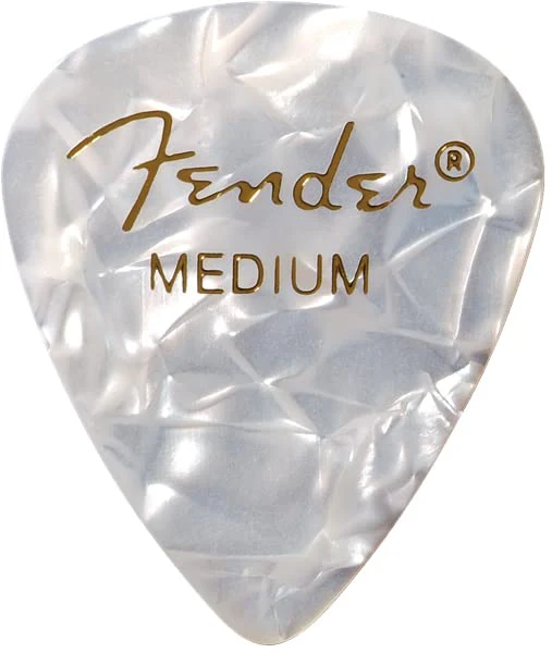 Fender Premium Celluloid 351 Shape Picks, Medium, Red-White-Black Moto - 36 Pack - Image 2