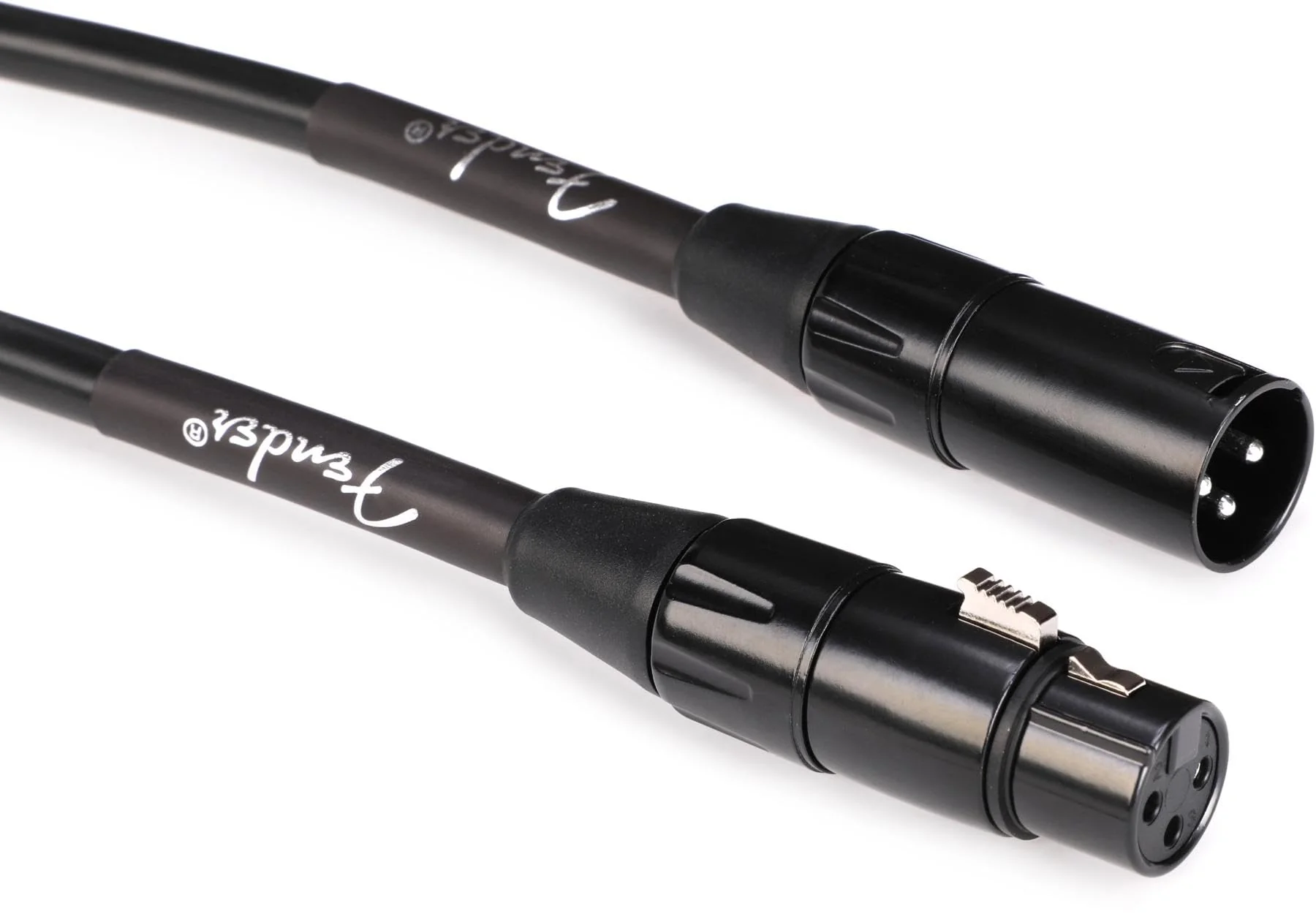 Fender Professional Series Microphone Cable, Guitar Cable, Stocking Stuffers, Guitar Accessories, XLR, Black, 15ft