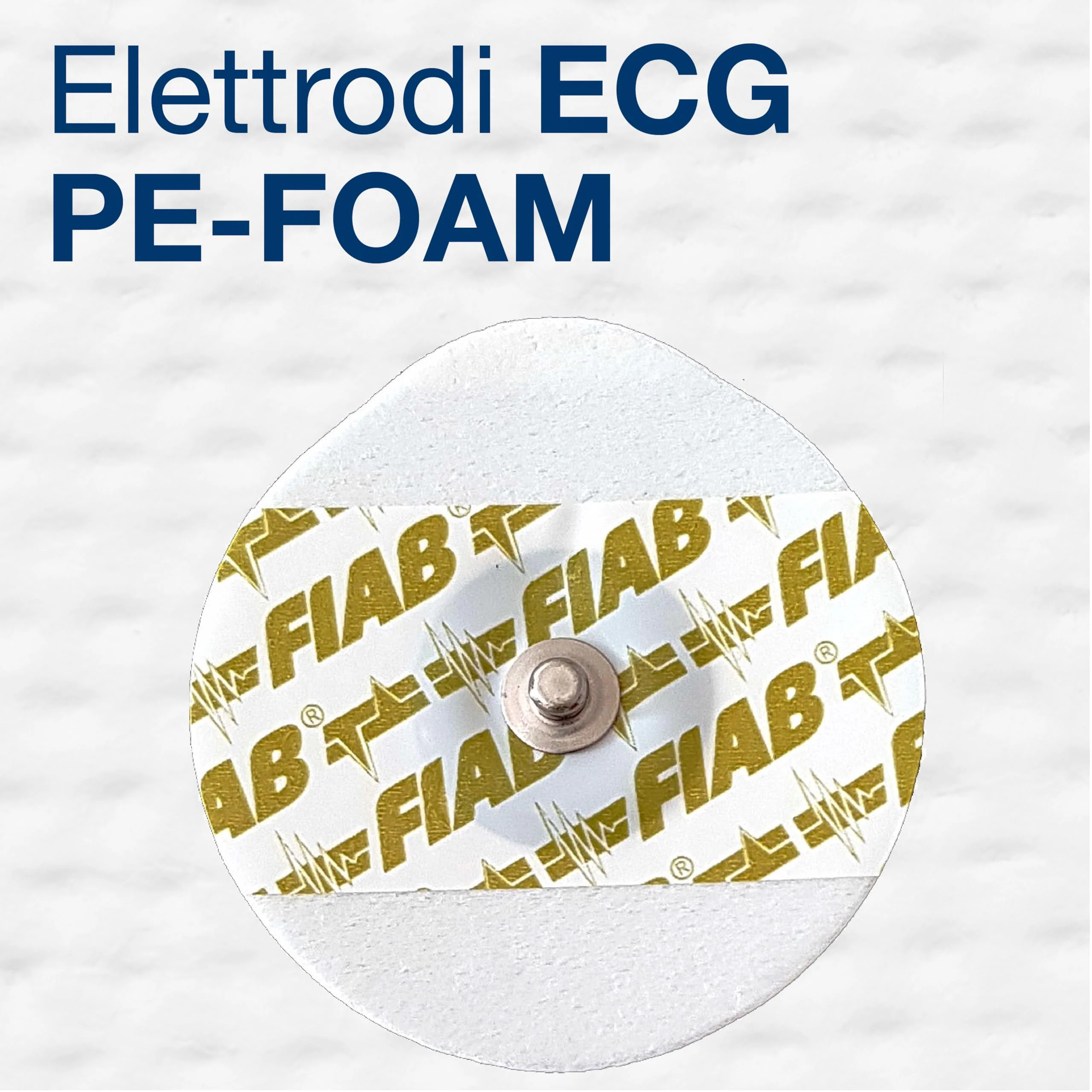Fiab - 1 Pack of 50 Universal Single Use Oval Foam ECG Electrodes 48x50mm Adult erwachsen - Image 2