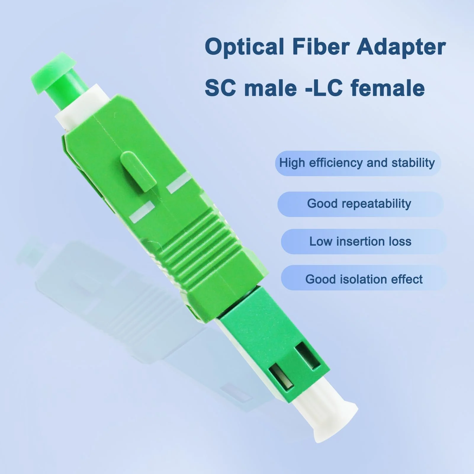 Fibre Optic Adapter LC/APC to SC/APC, Fibre Optic Coupling Singlemode Simplex 9/125µm, Hybrid Fibre Extension Cable Converter for Reliable Interface Conversion, OTDR, VFL etc. - Image 4