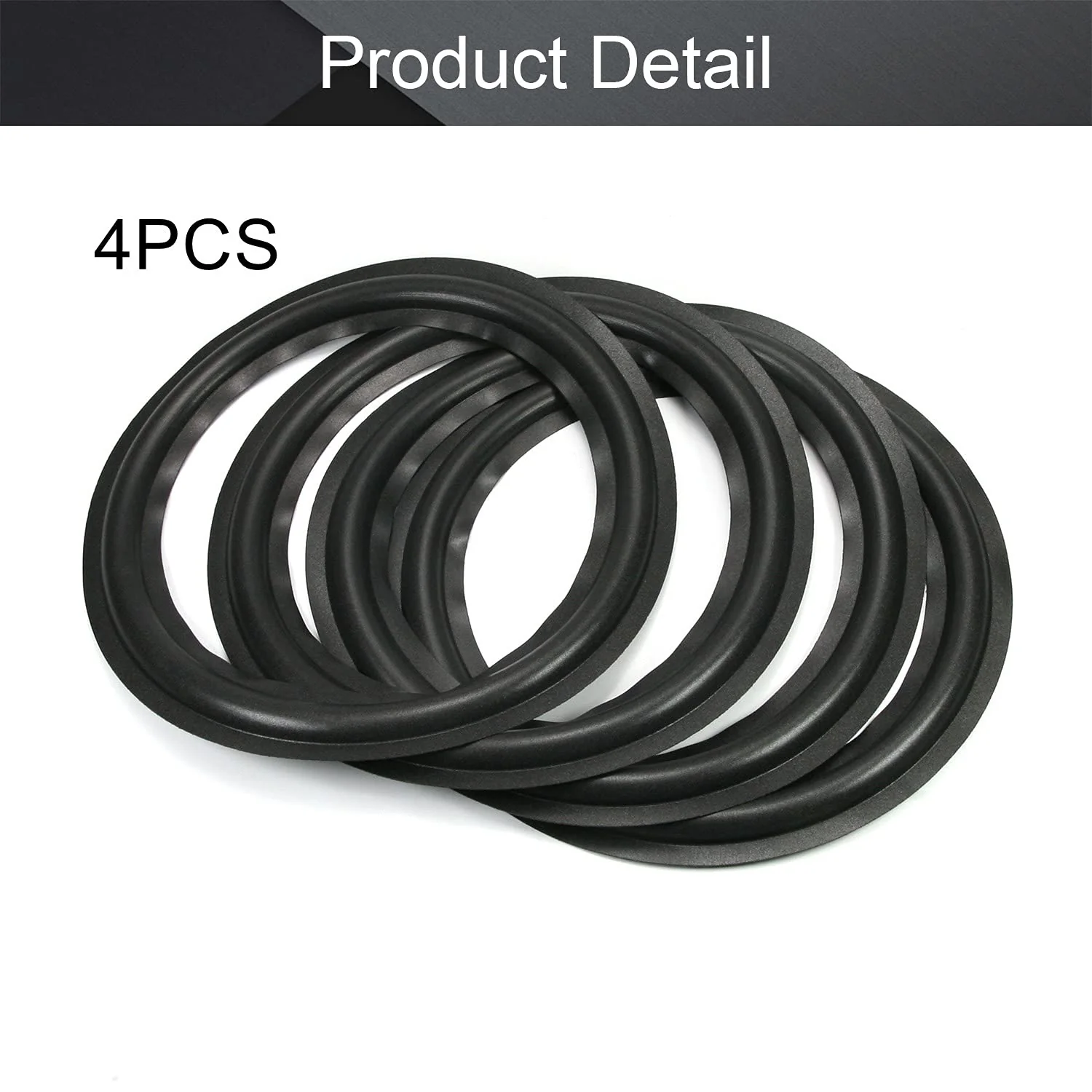Fielect 10 Inch Speaker Foam Edge Surround Rings Replacement Parts for Speaker Repair or DIY 4pcs 10 Inch 4pcs - Image 4