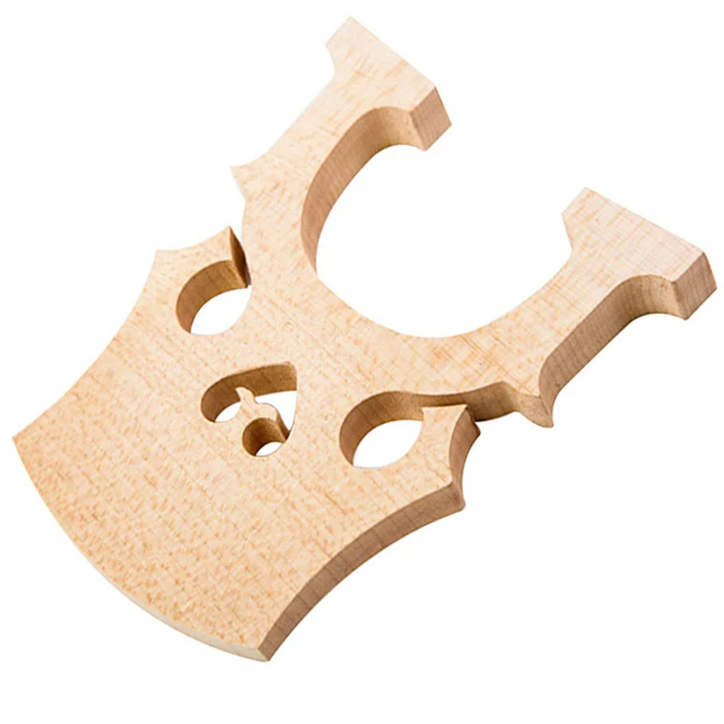 Fitted 1/2 Size Cello Maple Bridge Finer Grade Solid Maple Wood Cello Bridge Replacement Cello Parts & Accessory - Image 3