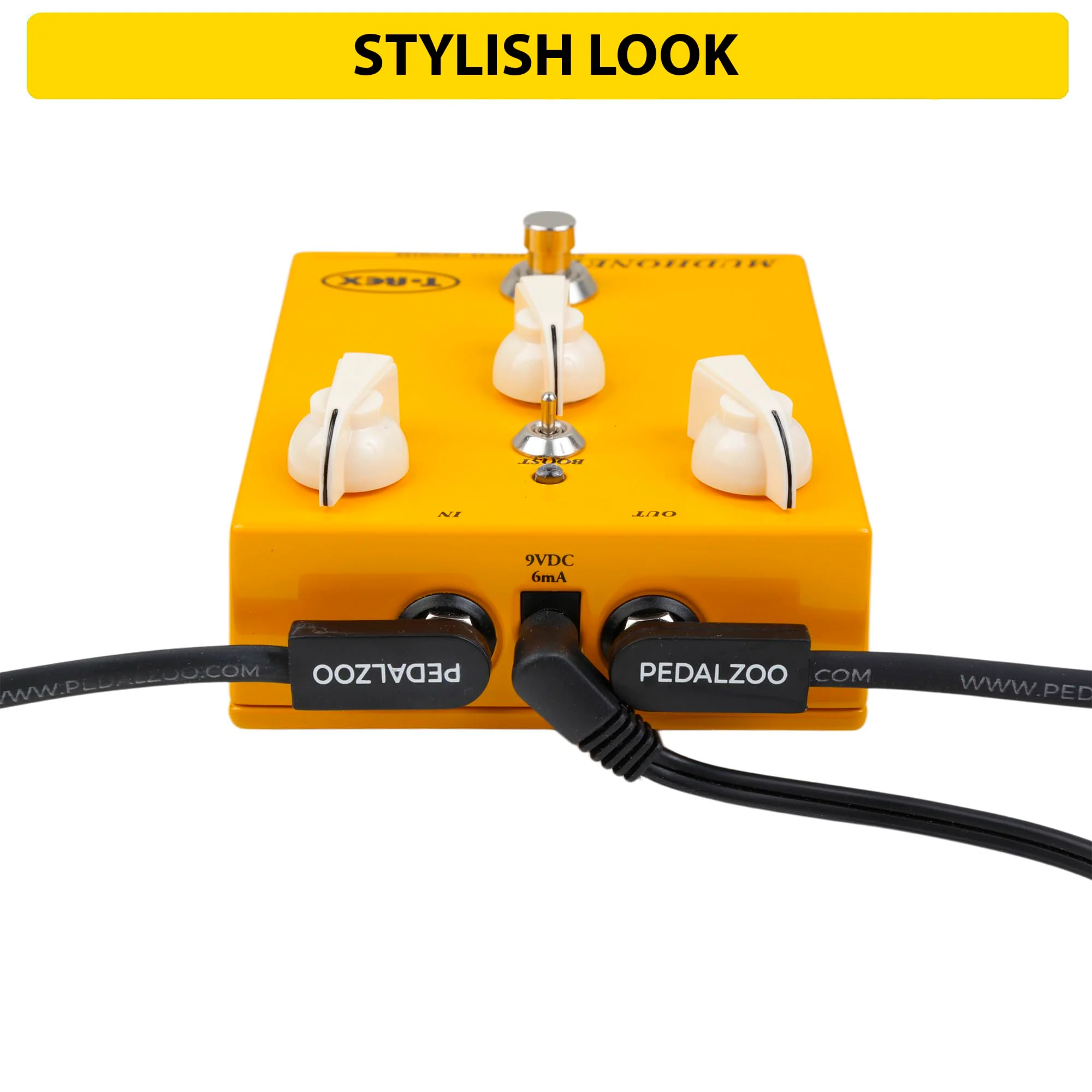 Flat Patch Cable for Guitar Effects Pedals - Space-Saving and Reliable Pedalboard Connection (3-inch/3-pack) 3-inch/3-pack - Image 3