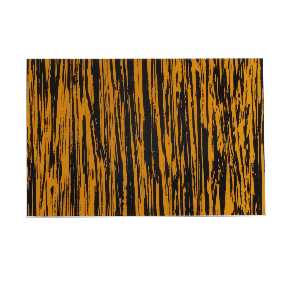 FLEOR 12 x 17 Inch Blank Guitar Pickguard Sheet Strat Tele Guitar Pickguard P Bass Jazz Bass Custom Pickguard Material, 4Ply Tawny Stripe