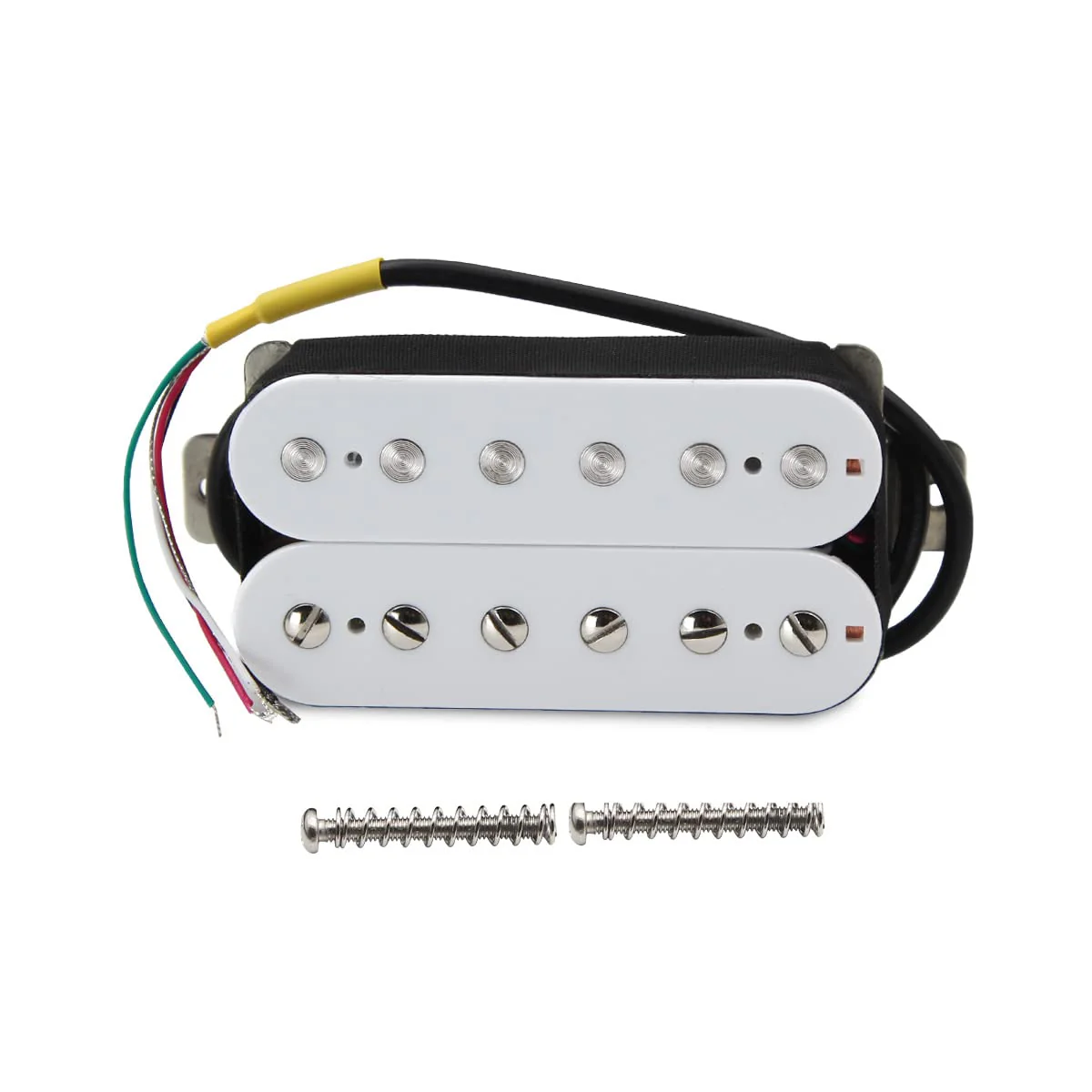 FLEOR Alnico 2 Humbucker Pickup 8-9K Electric Guitar Pickup Bridge Humbucker, White Bridge Pickup