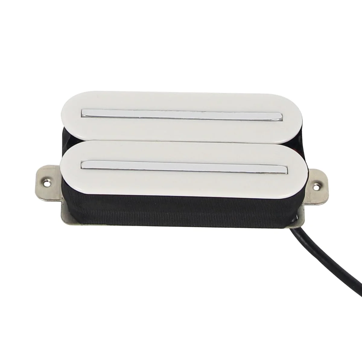 FLEOR High Output Bridge Pickup Hot Dual Rail Humbucker Pickups Ceramic Electric Guitar Pickup Humbucker, White White,14-15K
