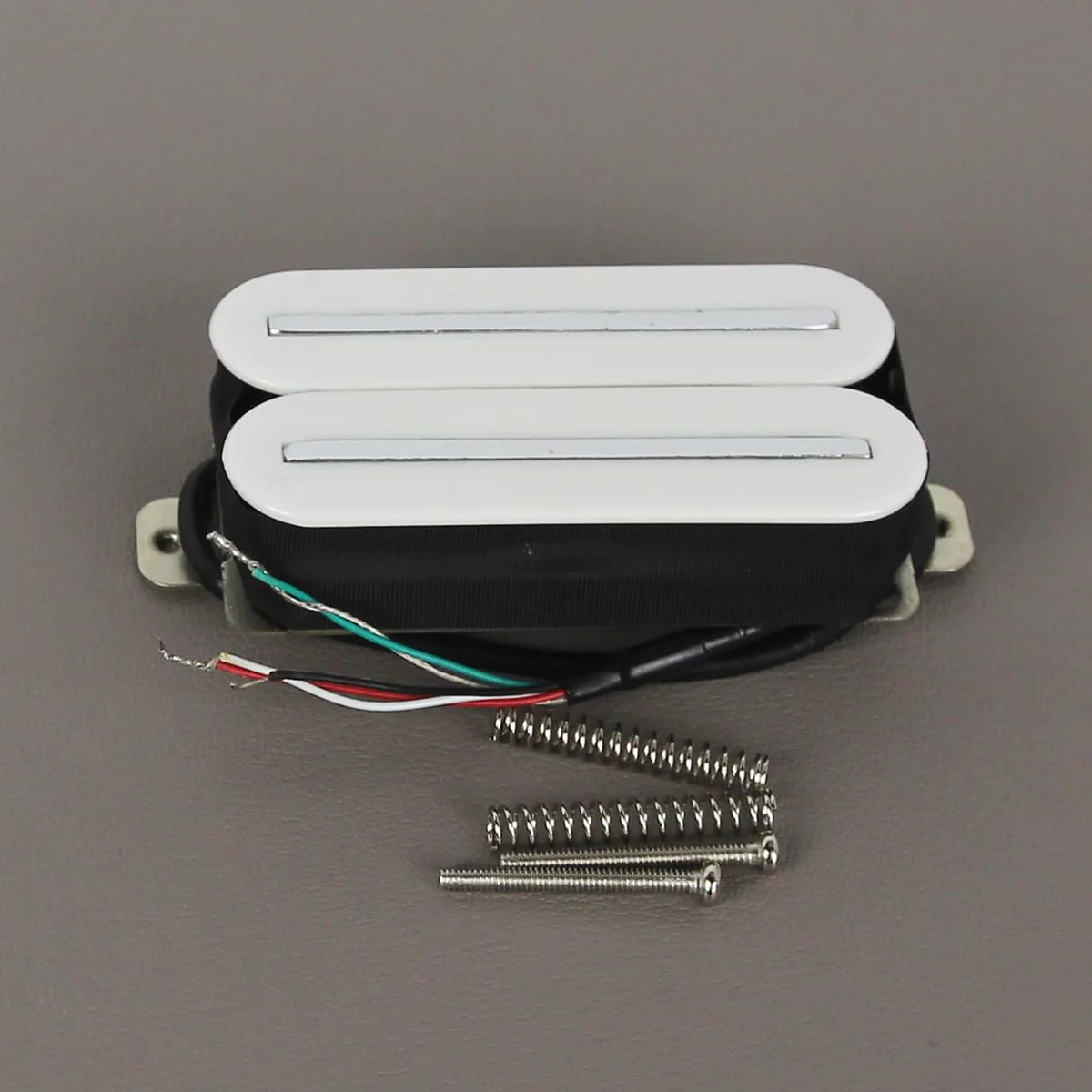 FLEOR High Output Bridge Pickup Hot Dual Rail Humbucker Pickups Ceramic Electric Guitar Pickup Humbucker, White White,14-15K - Image 3