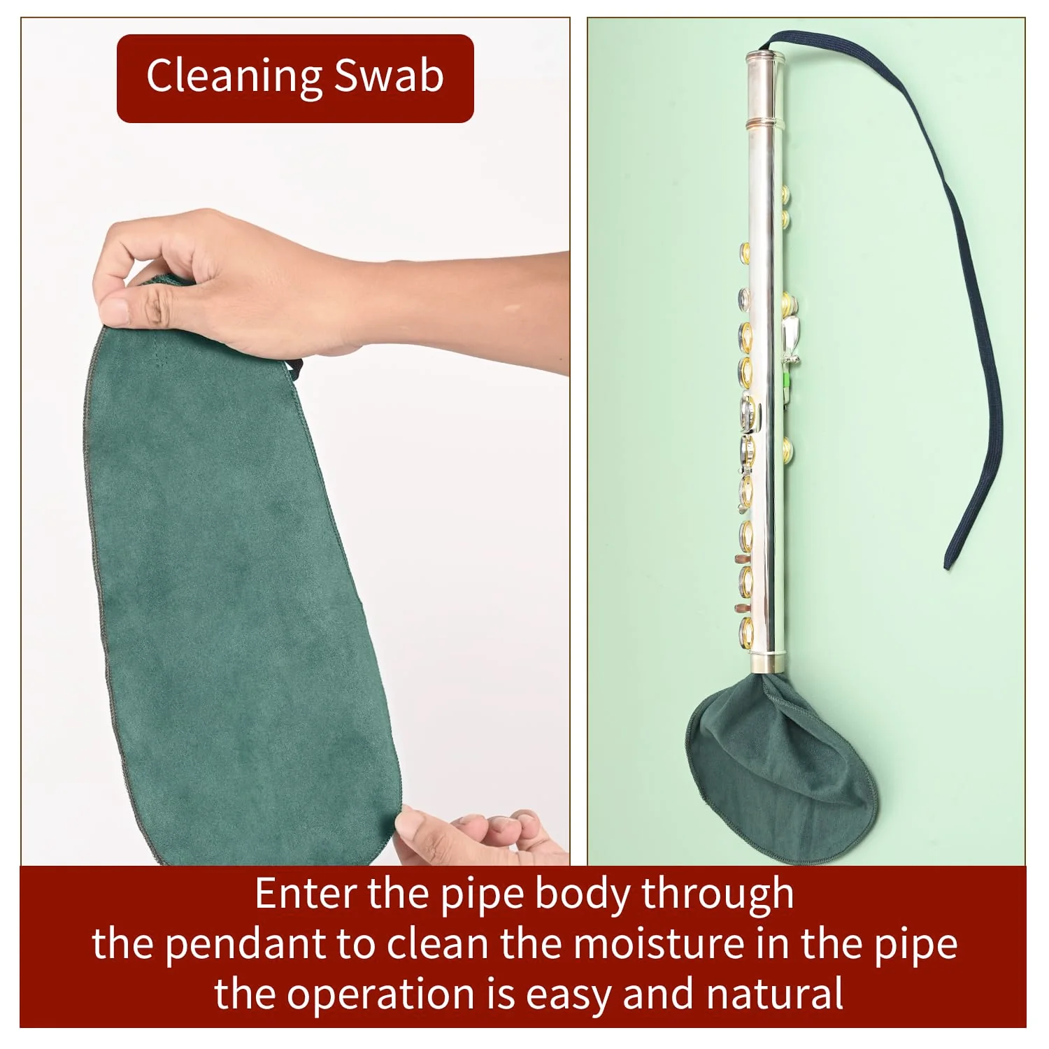 Flute Cleaning Kit 9-in-1 with Key Oil and Microfiber Swab, Professional Woodwind Care Set for Flute and Piccolo Maintenance, Includes Cleaning Rod, Mouthpiece Brush and Screwdriver, 6.4oz - Image 3