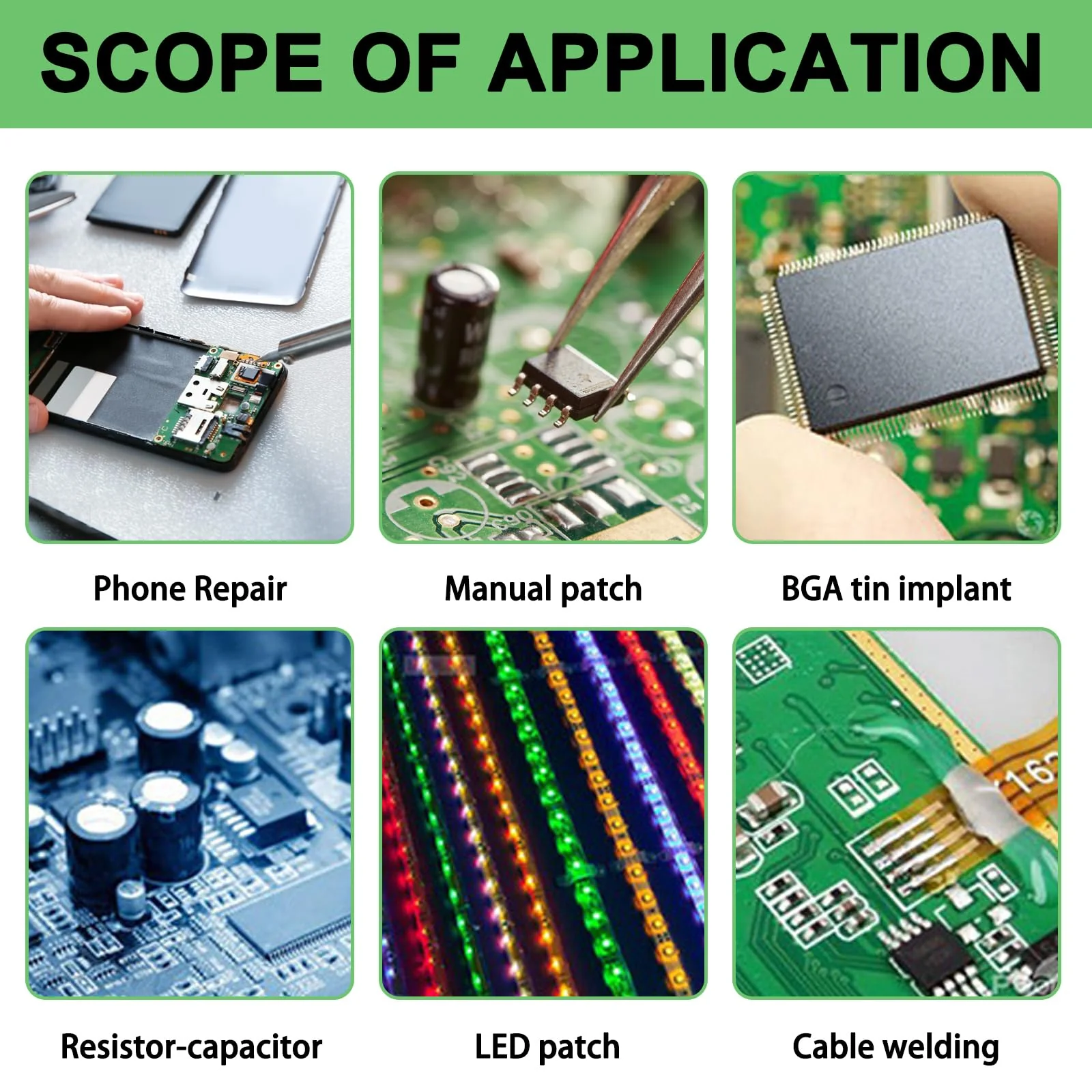 Flux Soldering Flux 20 ml, Flux Solder Paste Flux SMD Electronic Solder Flux Solder Paste Grease Flux Paste Solder Grease Flux Pastes for BGA Reflow, CPU/PCB/SMD/IC Solder - Image 2