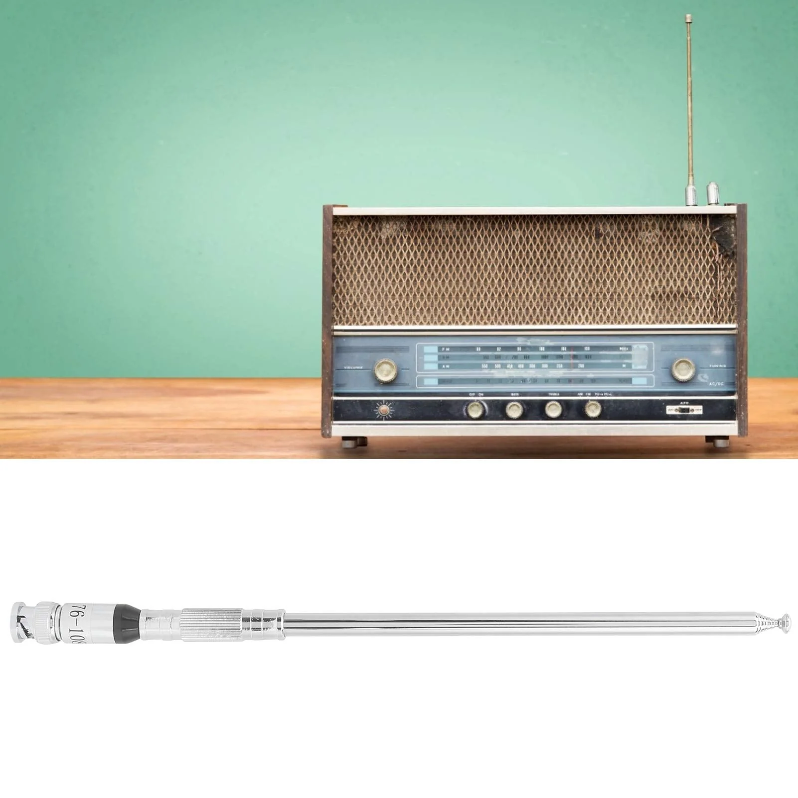 FM Radio Antenna 76 to 108MHz Antenna Aluminum Alloy BNC Radio Transmitter Antenna - Image 7