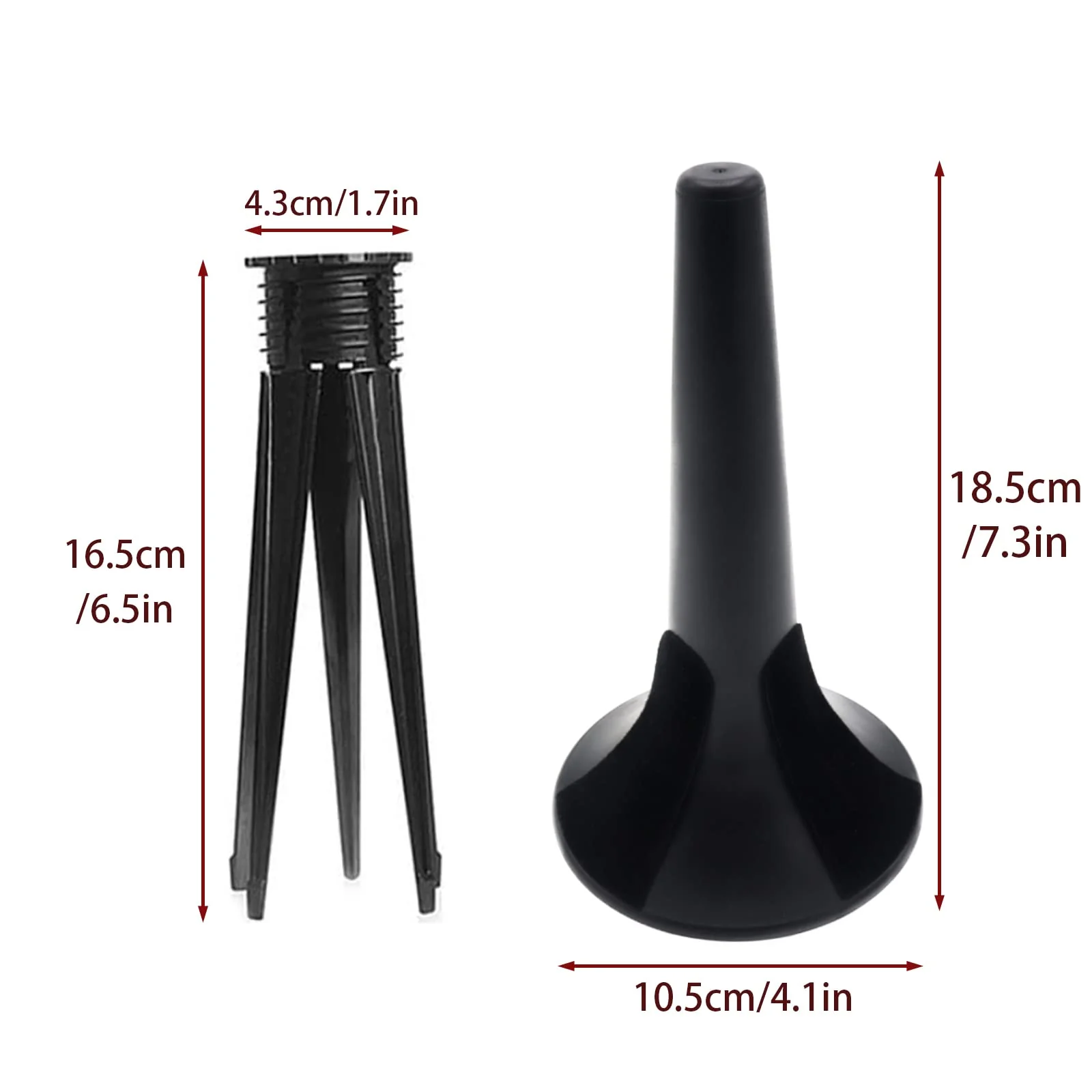 Foldable 5-Leg Trumpet Stand, Black Metal Leg Base Trumpet Stand Holder with Protective Felts, Portable Trumpet Holder, Trumpet Instrument Stand Accessories - Image 3