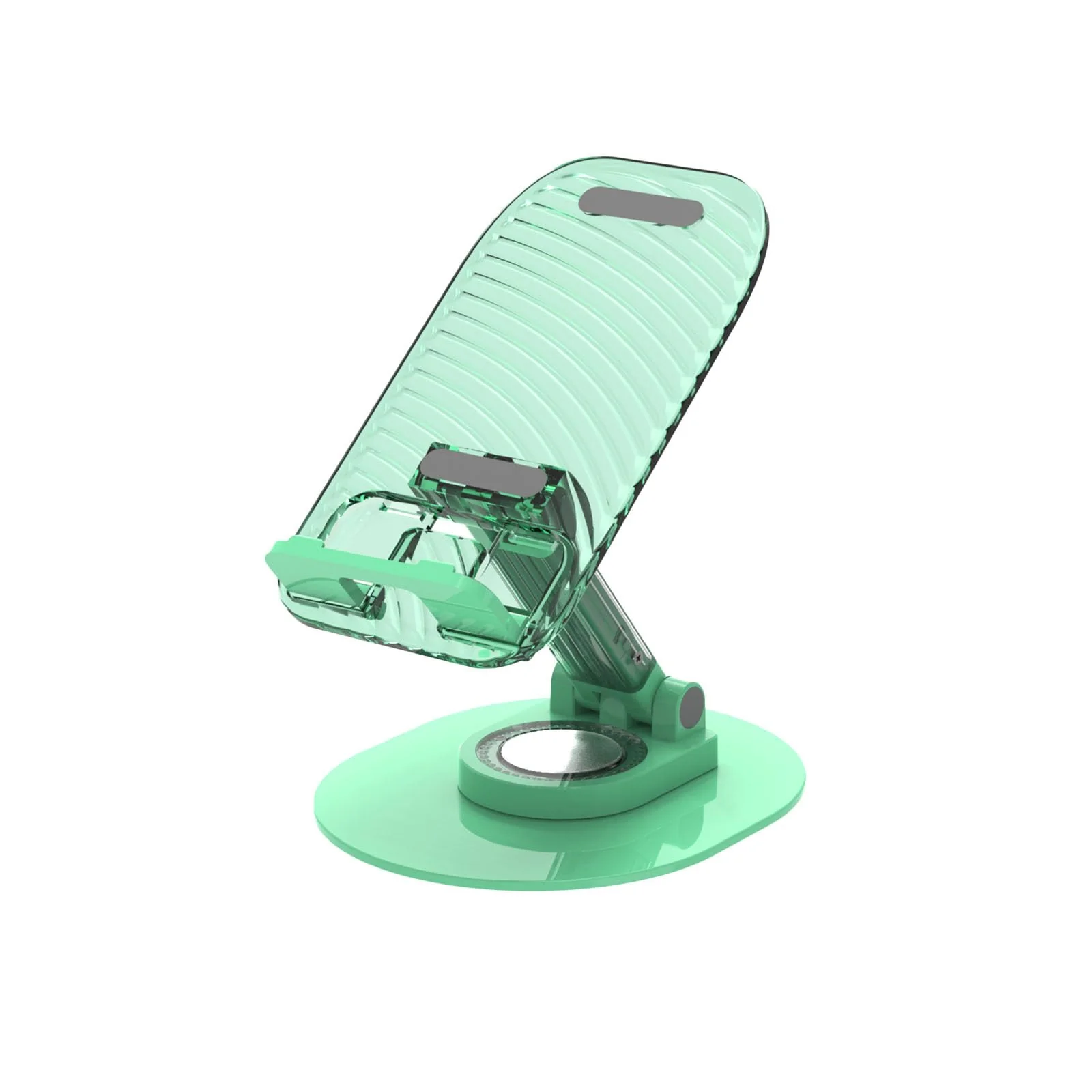 Foldable Desktop Phone Holder, Phone Holder on Desk Compatible with iPhone15, 14, 13 Pro Max Mini, Suitable for 3.5-12.9 inch Phones and Tablet Computer. (Green) Green