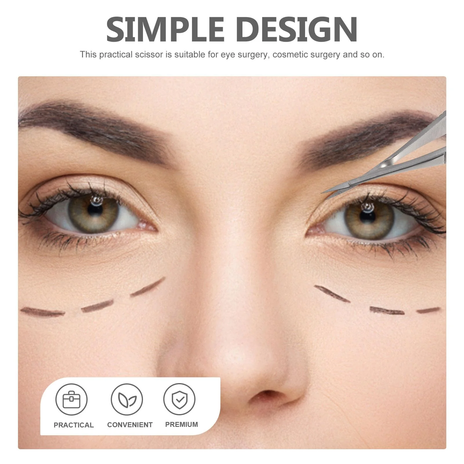 FOMIYES Microsurgical Scissors Unique Design Needle Holder Straight and Curved Flat Handles Suture Binding Pliers Micro Ophthalmic Surgical Instrument - Image 4