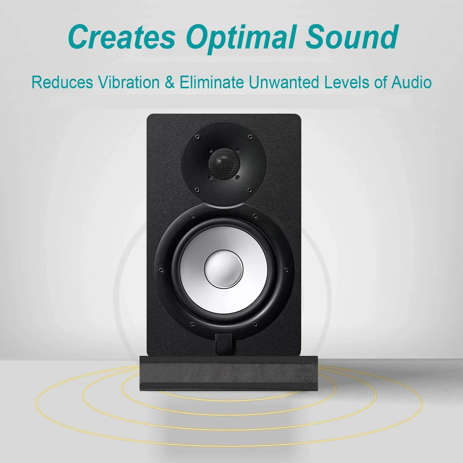 for 5''- 8'' Studio Monitor Speaker Noise Isolation Pads 3-Layer Acoustic Stand Riser Foam Subwoofer Isolation Pad Audio Vibration Platform Stabilizer Medium - for 5-8 inches - Image 6
