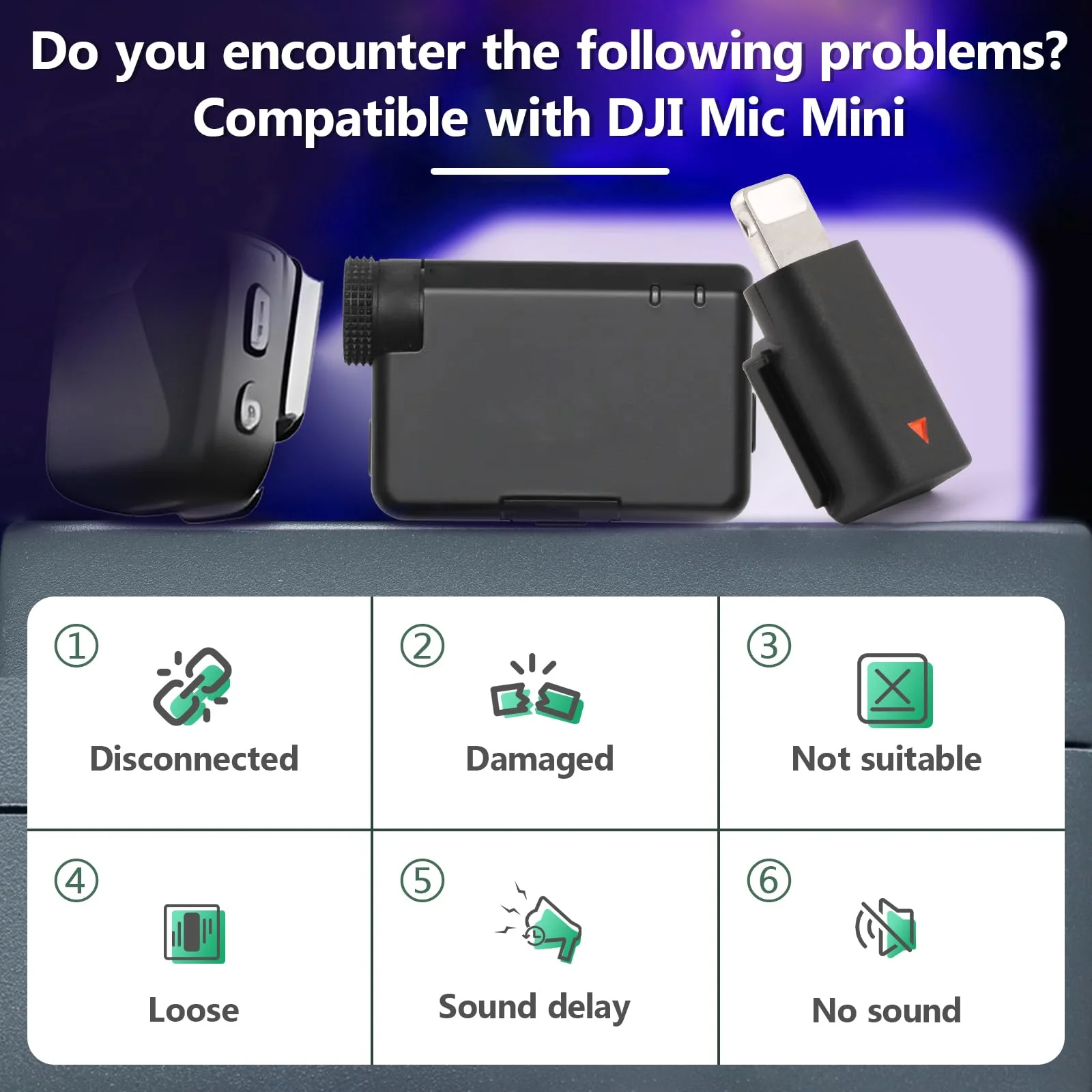 for DJI MIC Mini Lightning Adapter Phone Wireless Microphone Receiver for Mic Mini Adapter Phone PC Tablet Accessories - Image 5
