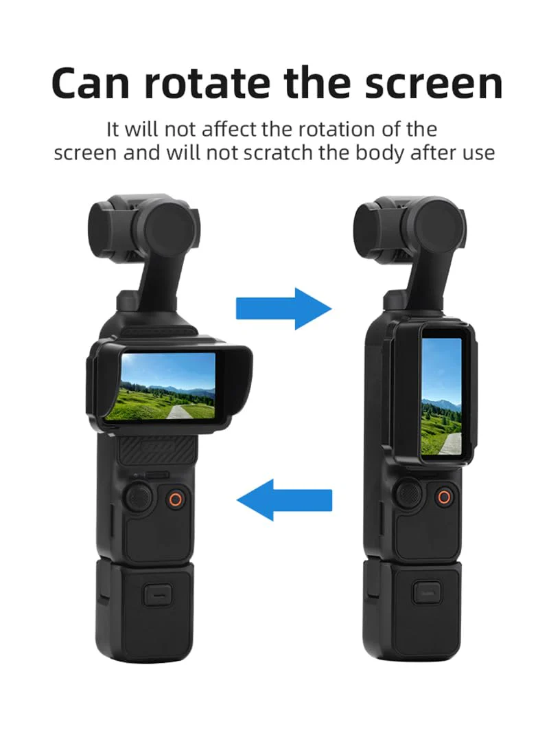 for DJI Osmo Pocket 3 Screen Sunshade Cover Hard PC Sun Hoods Protector Accessories - Image 3