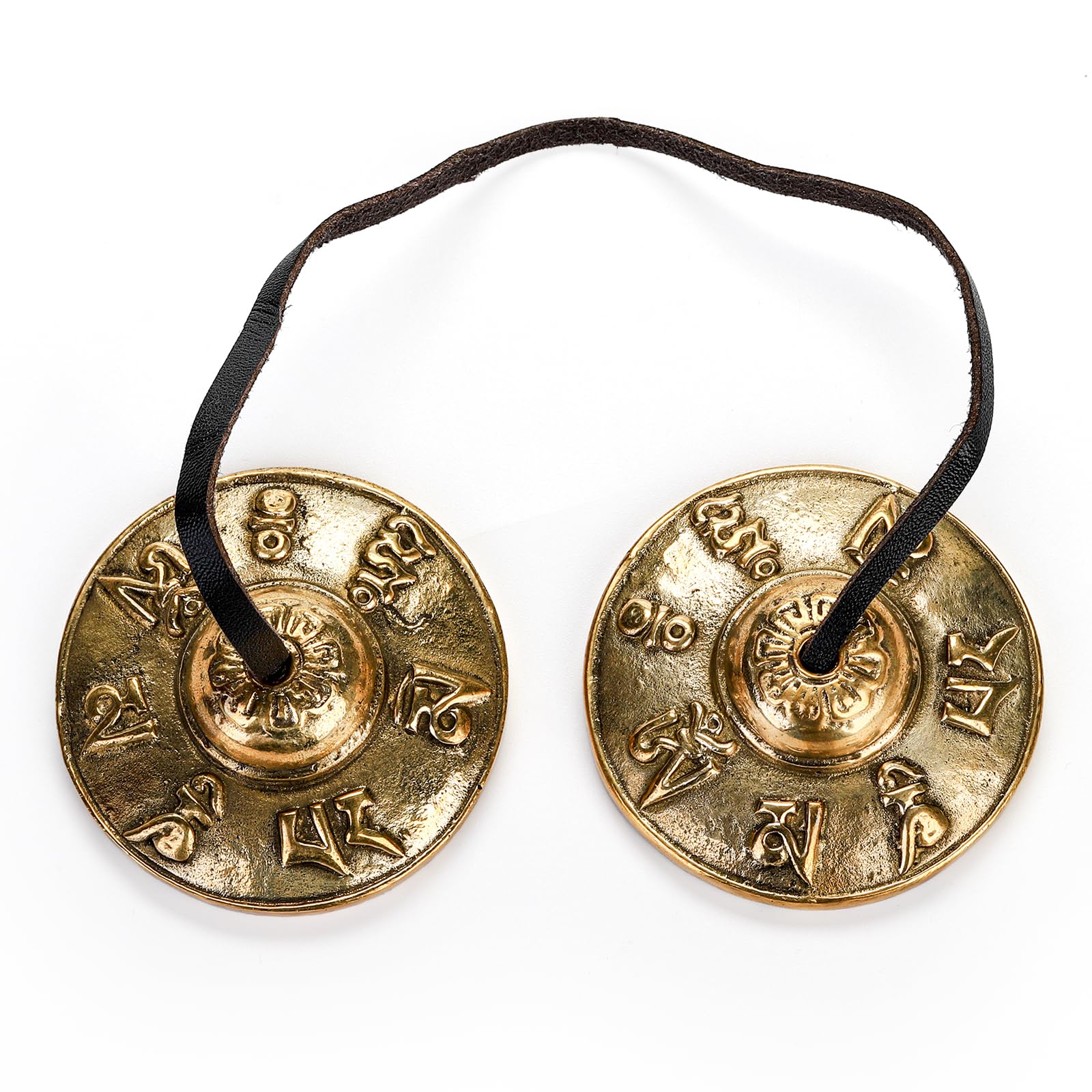 Foraineam Tingsha Cymbals Meditation Chime Bells, 2.5 Inch Brass Tibetan Tingsha Bells Relaxation Musical Instruments for Mindfulness, Chakra Healing, Stress Relief, Sound Awakening, Yoga Meditation - Image 6