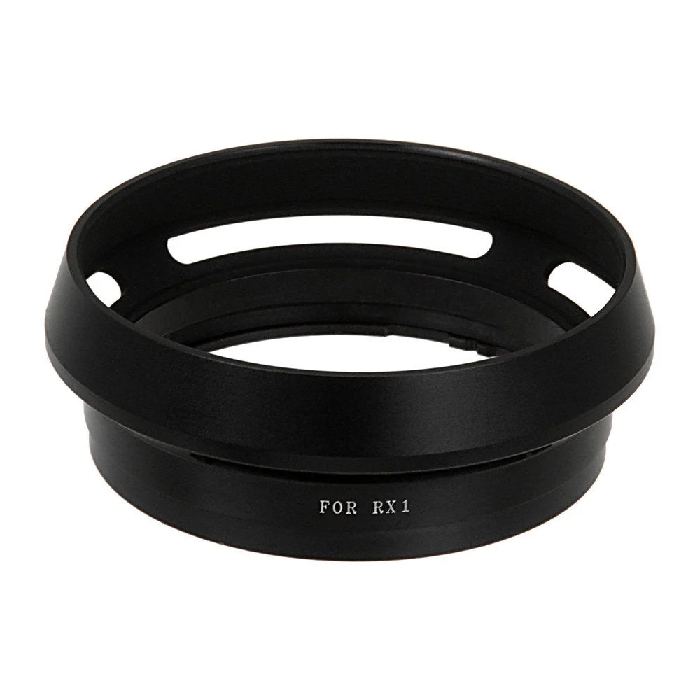 Fotodiox Lens Hood for The Cyber-Shot DSC-RX1/RX1R/RX1R II, Dedicated Metal Bayonet Lens Hood for The RX1, RX1R, RX1RII Digital Cameras; Hood Minimizes Glare (Replaces LHP1)