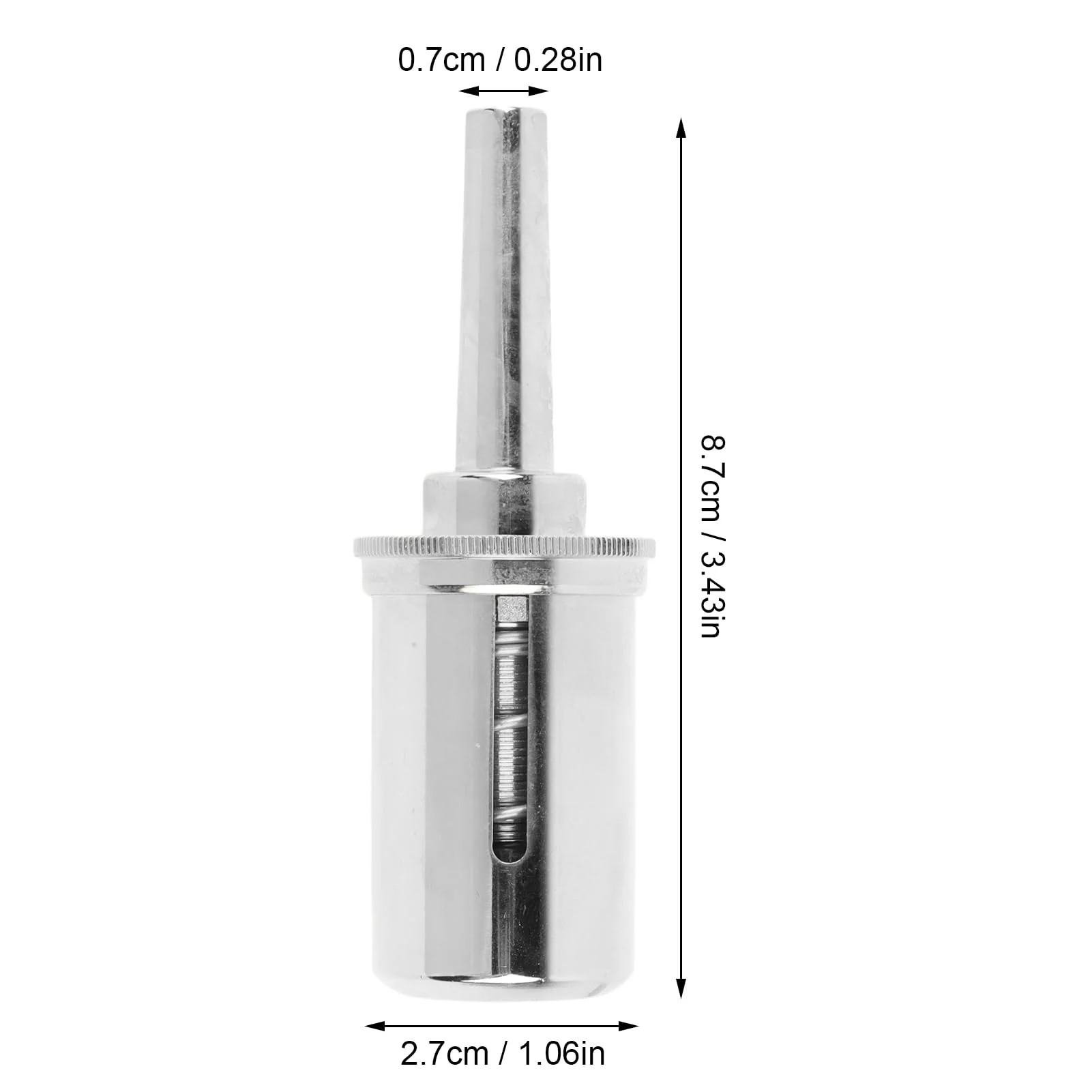 French Horn Valve, Instrument Accessories, Pressure Reducing Valve, Brass French Horn Mouthpiece Valve (Silver) Silver - Image 6