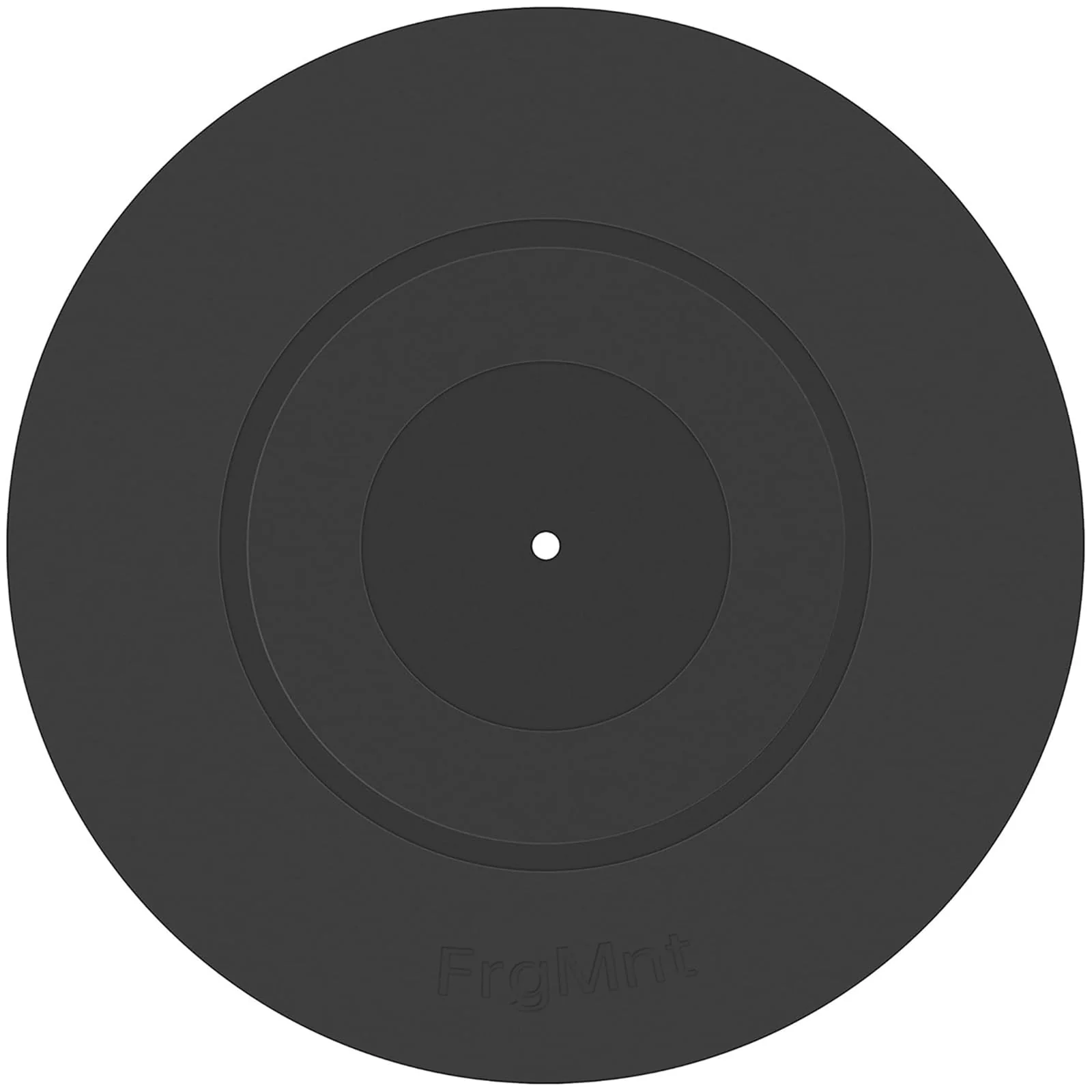 FrgMnt Turntable Platter Mat Black 12-inch Turntable Rubber Mat Silicone Design for Universal to All LP Vinyl Record Players (Black)