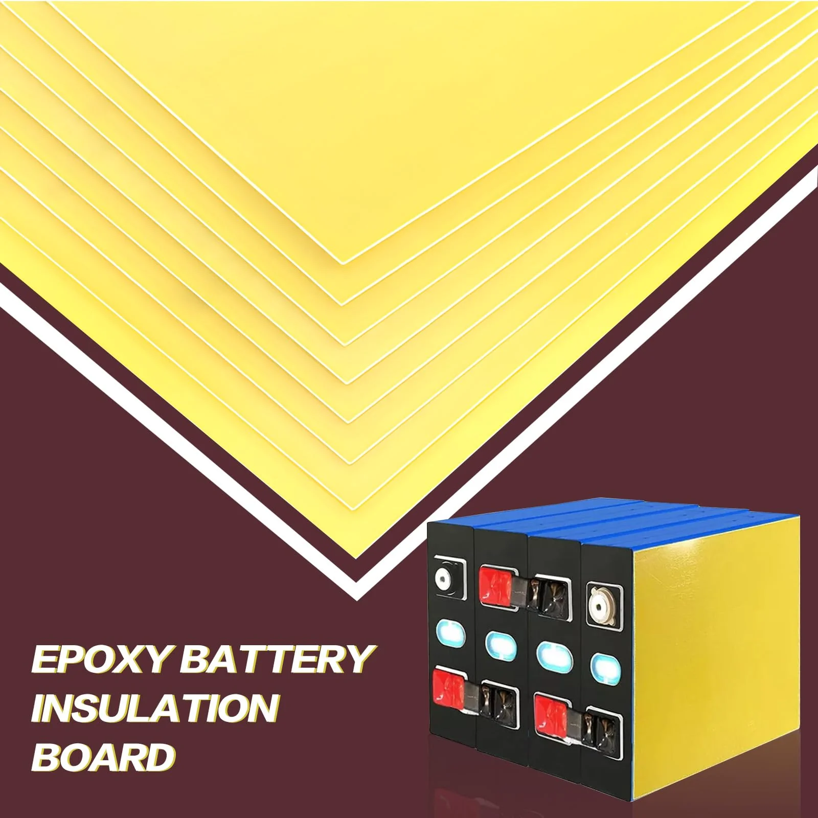 FSWWSF Epoxy Board Pack of 10 Insulation Board 20.3 cm x 17.2 cm x 0.05 cm High Temperature Resistant Insulation Board for DIY Battery Pack Lithium Battery 3240 - Image 5