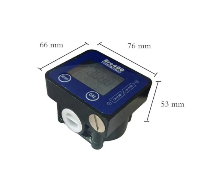 Fuel Oil Flowmeter, High Precision Digital Flow Meter, Diesel, Aluminium Alloy Pipeline Flow Gauge, 1/2 Inch LCD Display, Flow Meter, High Precision - Image 2