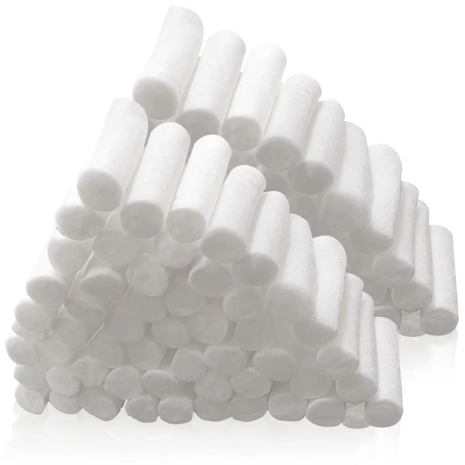 FUIPVGI Pack of 250 Dental Cotton Balls Dental Cotton Rolls Dental Gauze Rolls Dental Gauze Highly Absorbent Cotton Pads for Dentists Nose Plugs for Bloody Nose Teeth Mouth (White) White