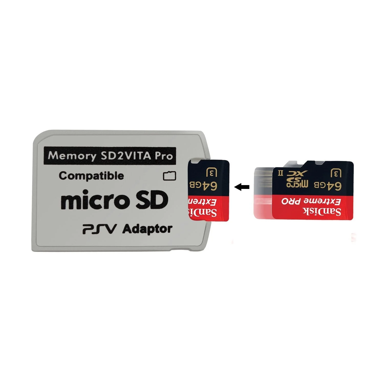 Funturbo Ultimate Version SD2Vita 5.0 Memory Card Adapter, PS Vita PSVSD Micro SD Adapter PSV 1000/2000 PSTV FW 3.60 HENkaku Enso System 2 Pack - Image 4
