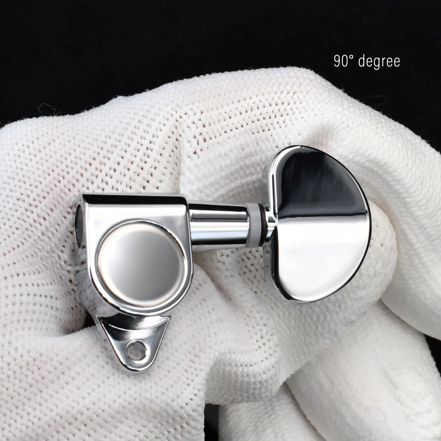 FXJXB 18:1 Guitar Tuning Pegs 3x3 Tuning Keys Guitar Tuners Replacement for Acoustic or Electric Guitar for ST TL SG LP Style- Chrome(3R+3L) 3L+3R - Image 6