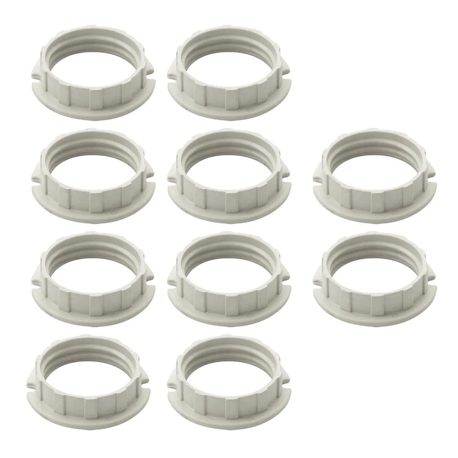 G9 Lamp Shade Ring Plastic Shade Ring for G9 Lamp Holder White (10) 10