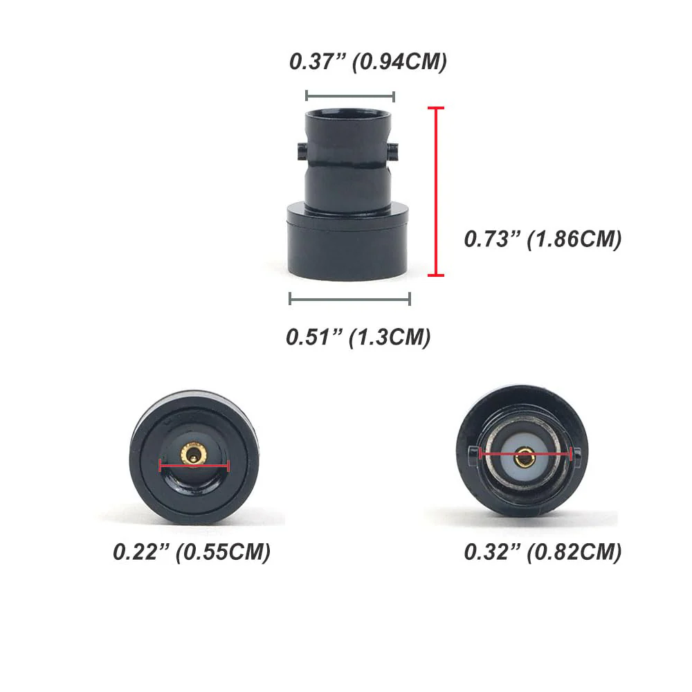 Gabil SMA Male to BNC Female Adapter with Extra Rubber Washer for Enhanced Sealing - Made in Taiwan SMA Male-BNC Female - Image 5