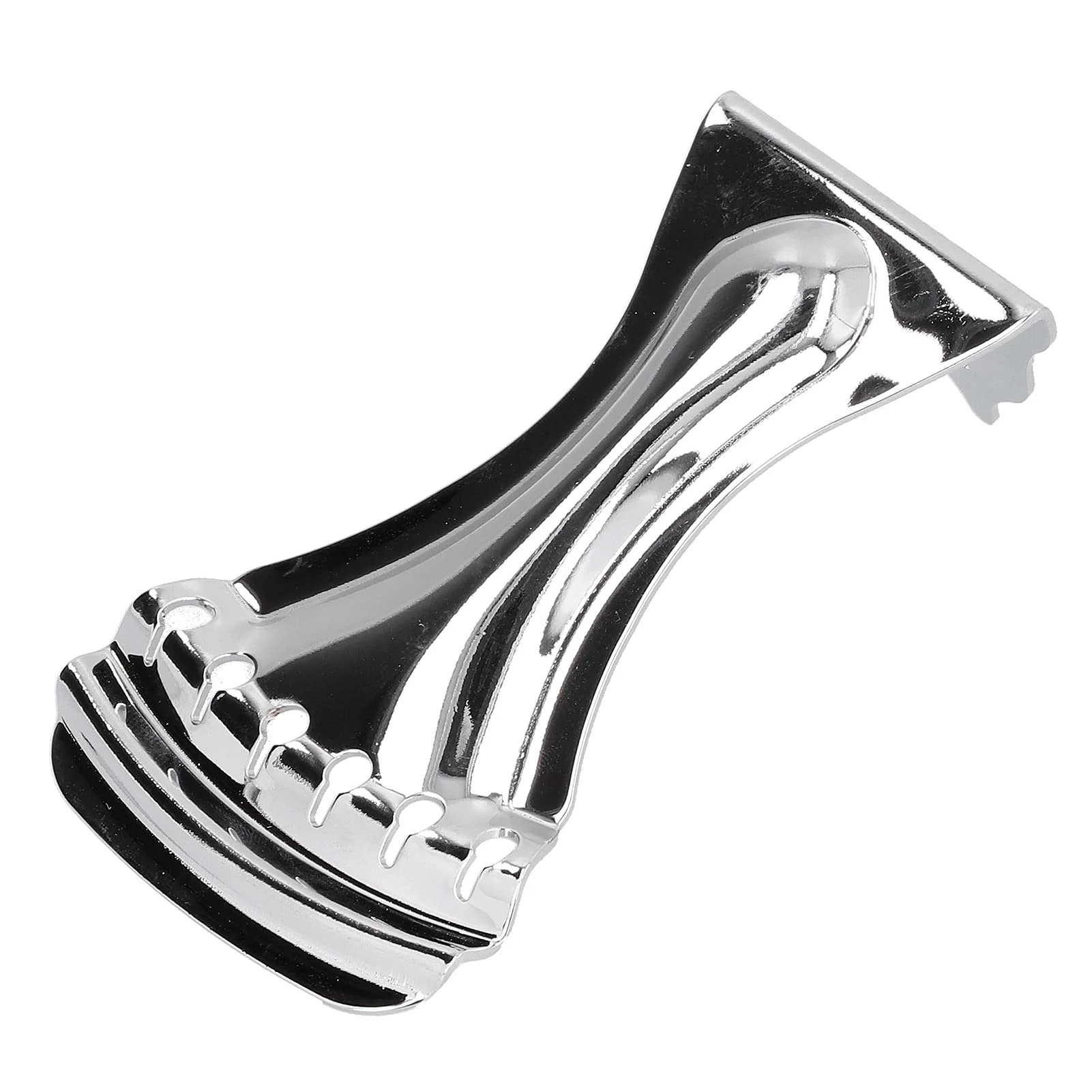 Gaeirt Gaeirtq7euhozg9c4017 Guitar Tailpiece Bridge, 6 String Guitar Tailpiece Hole Design For 6-String Resonator Guitars For Guitar Lover, Guitar Tailpiece Metal Silver 6 String Bridge Accessories - Image 3