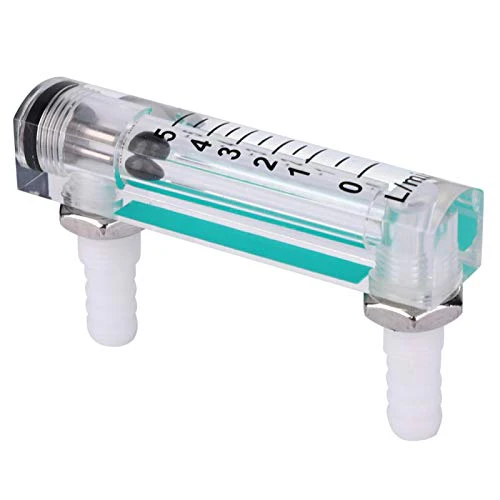 Gas Flow Meter, LZQ-1 Flow Meter 1~5 LPM Flow Meter Oxygen Carbon Dioxide Measuring Flow Meter for Measuring Controlling Gas Flow
