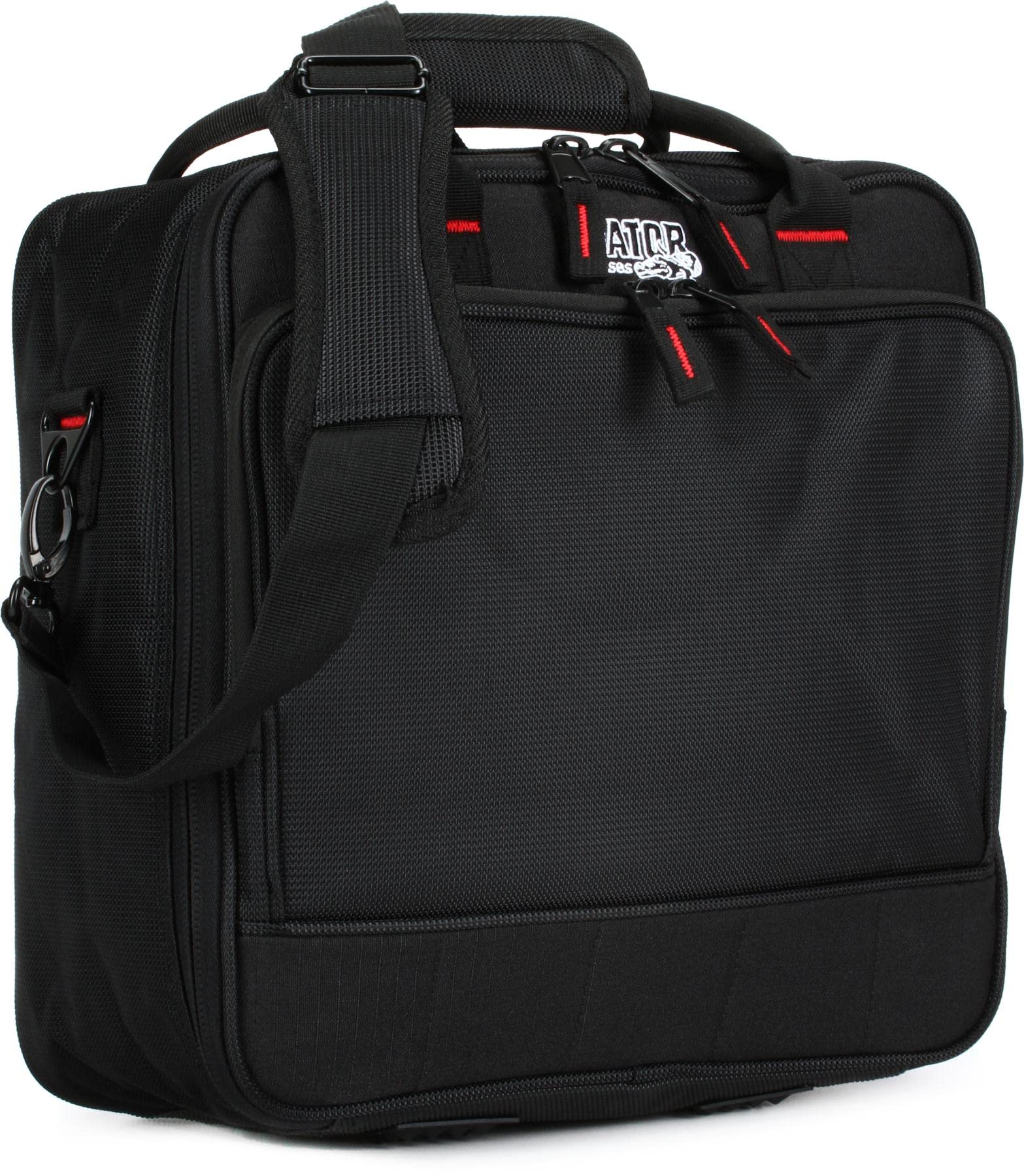 Gator Cases Padded Nylon Mixer/Gear Carry Bag with Removable Strap, 12" x 12" x 5.5" (G-MIXERBAG-1212) Small Format 12"x 12"x 5.5"
