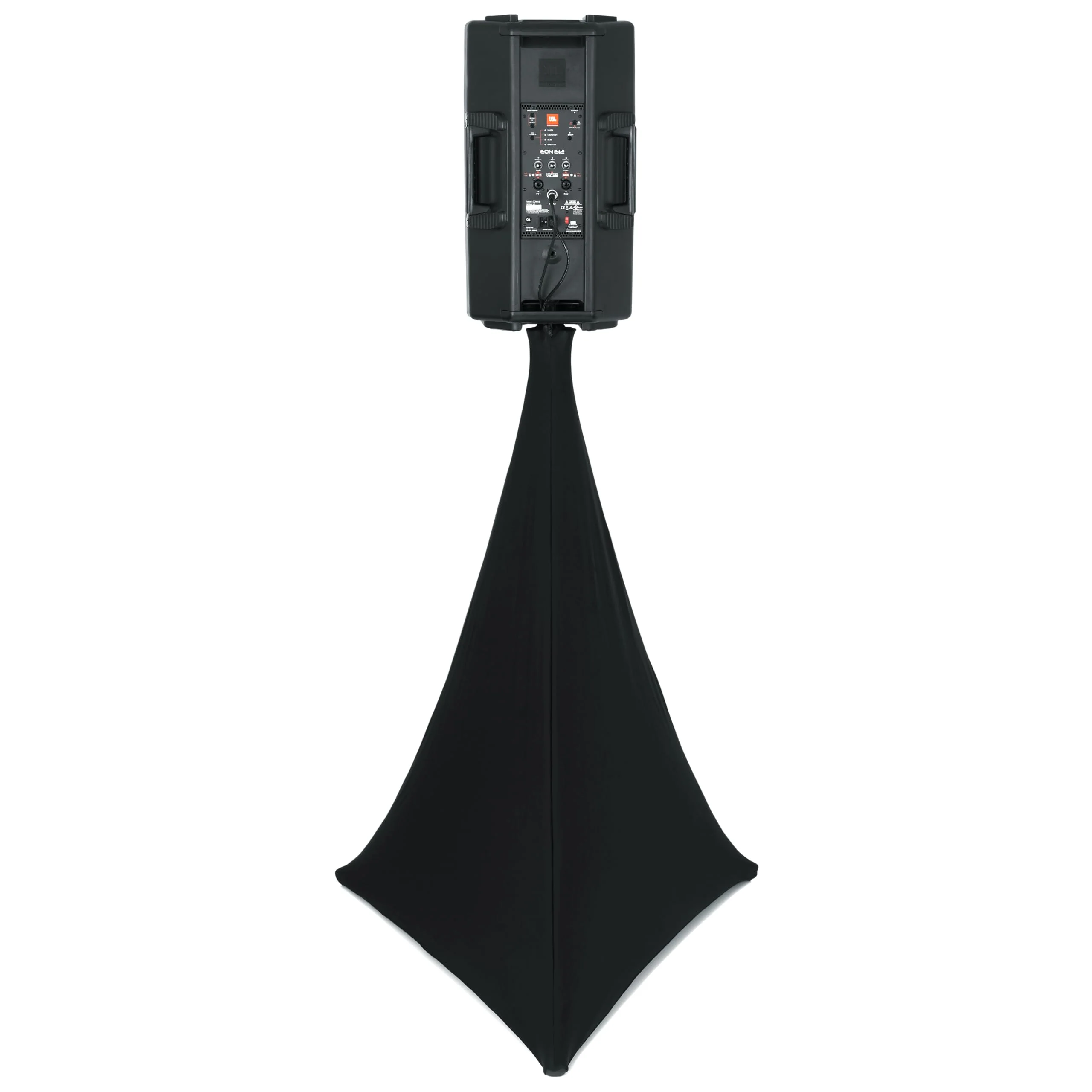 Gator Frameworks 360° Speaker Stand Scrim Stretch Cover for Tripod Style Stands, Black (GFW-TRIPODSCRIMB) - Image 4